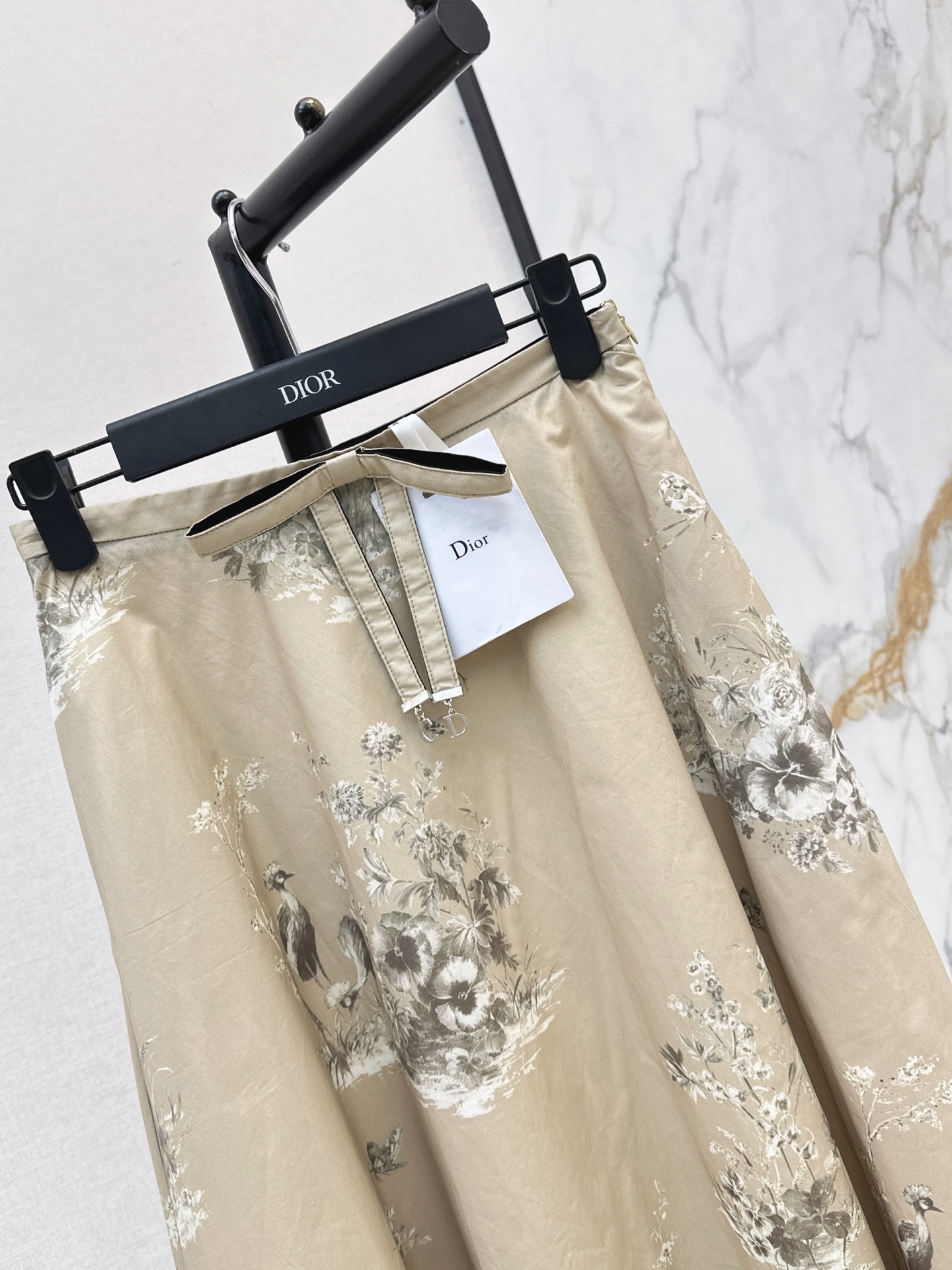 CD 26fw print pleated skirt