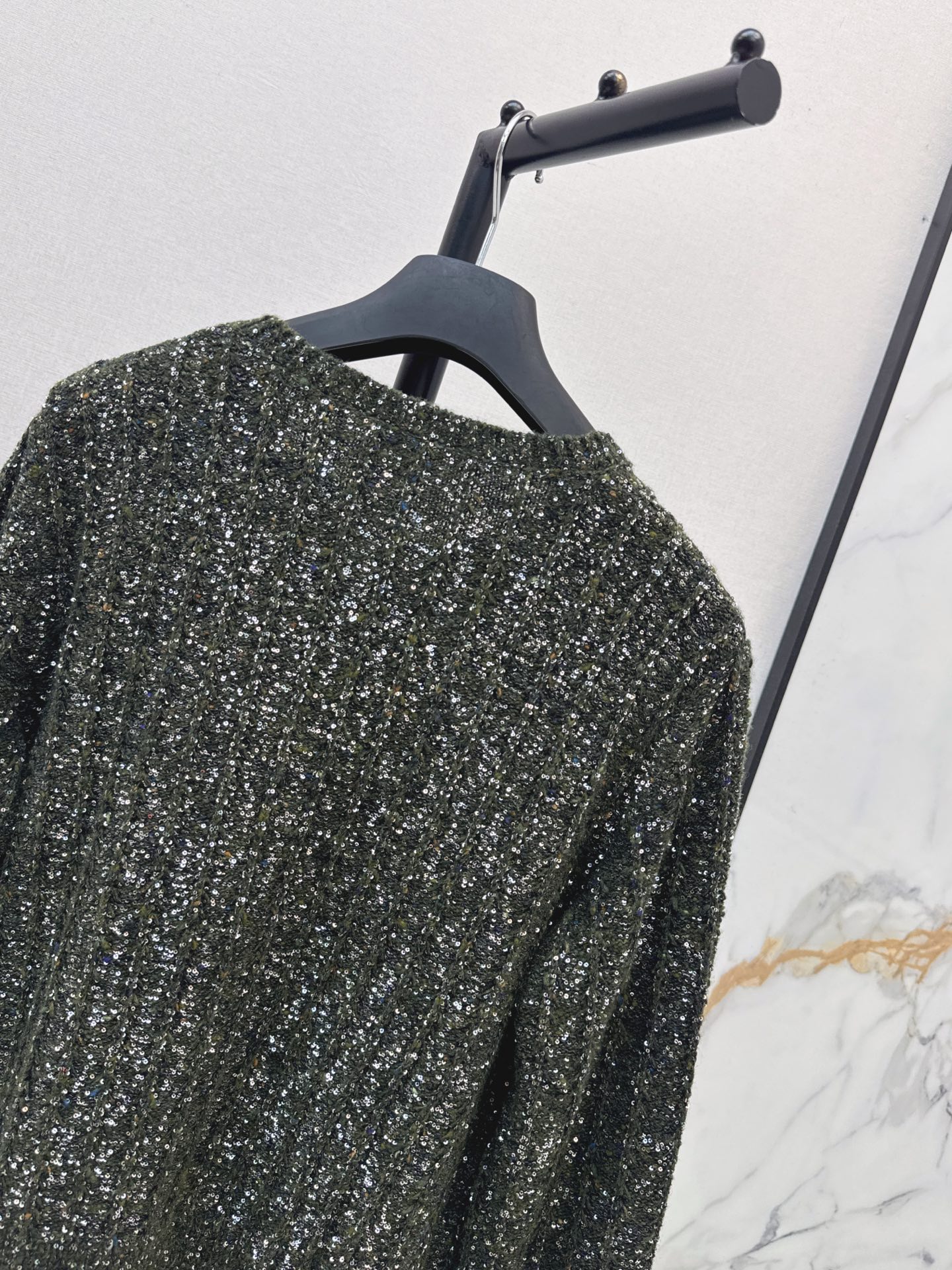 CD 26fw iridescent sequins cardigan jacket
