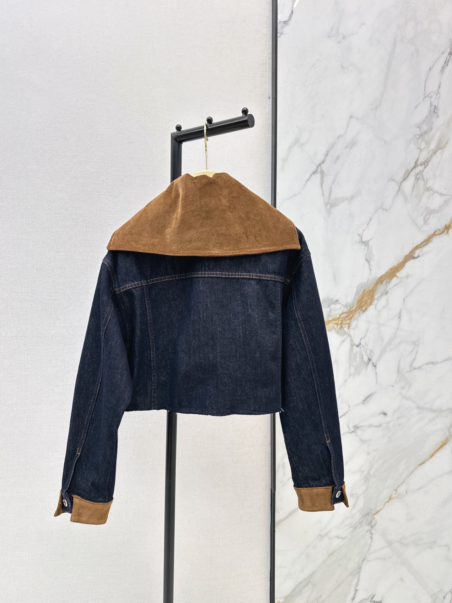 Miu 26fw cropped denim jacket
