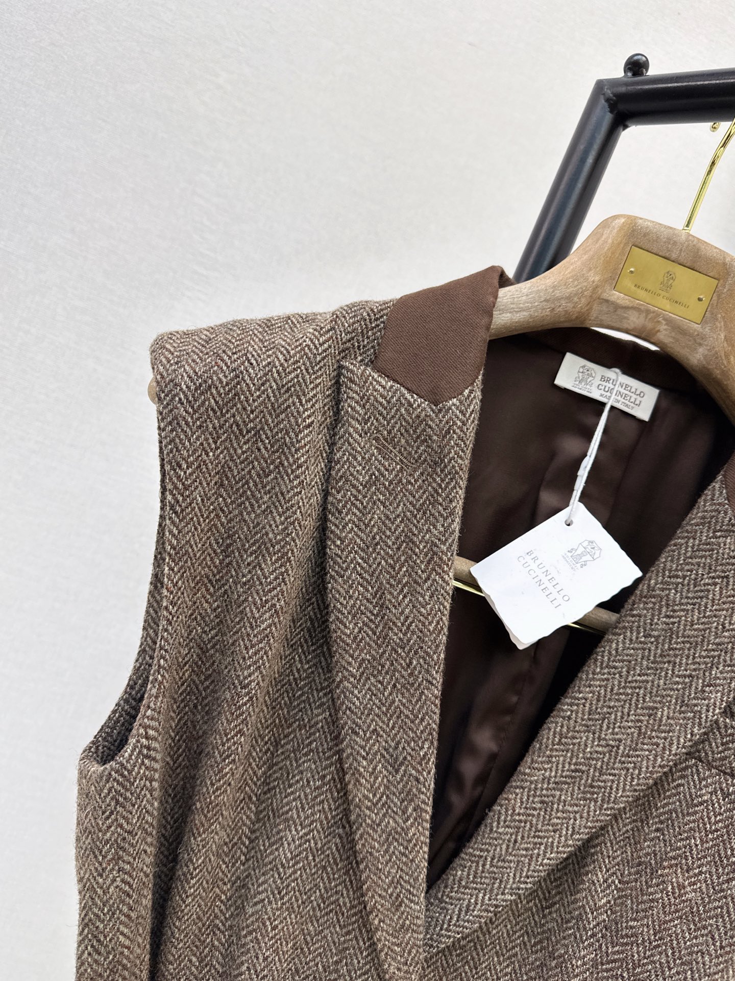 Brun 26fw belted suit vest