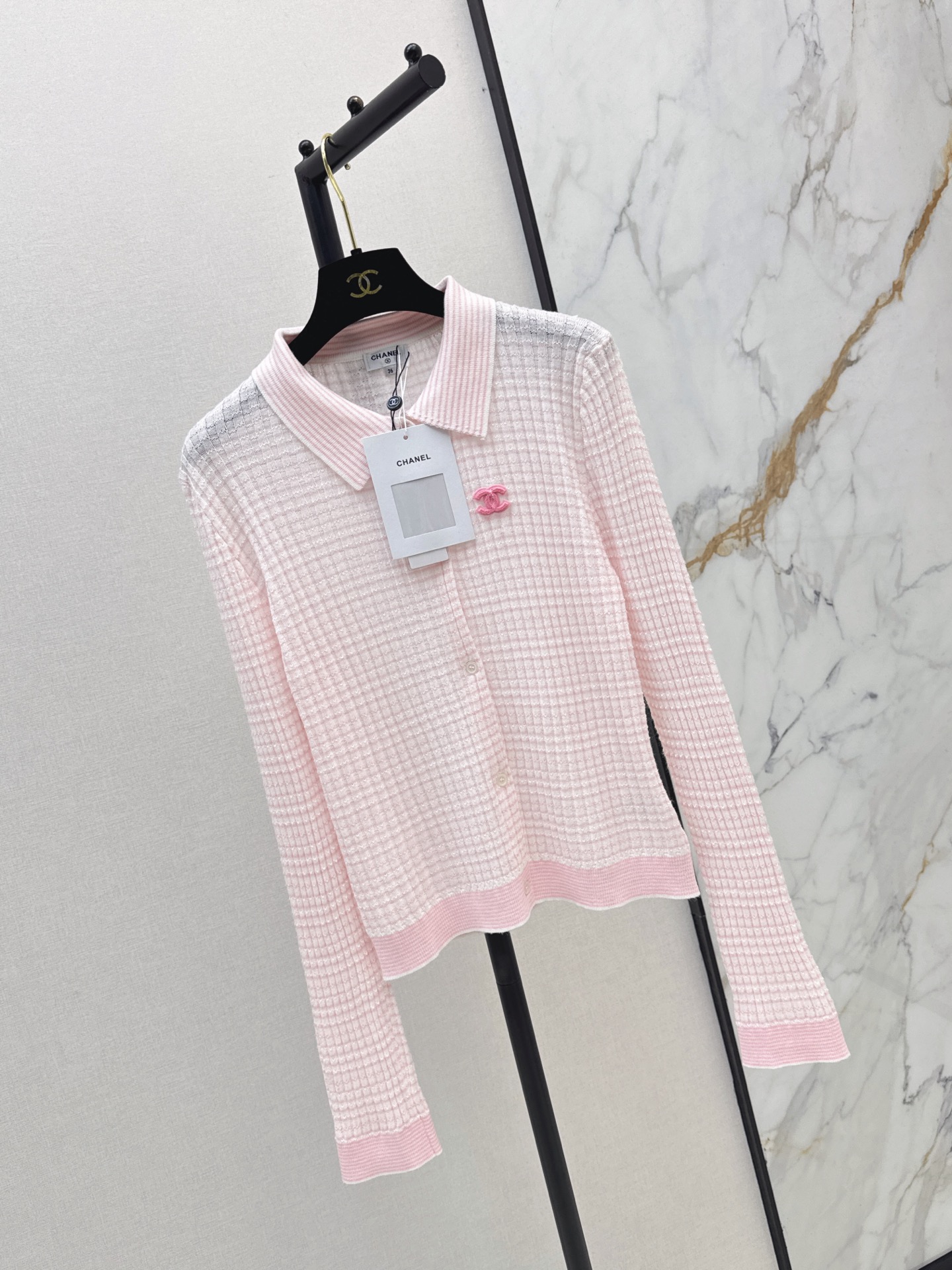 Chan 26fw embroidery knitwear