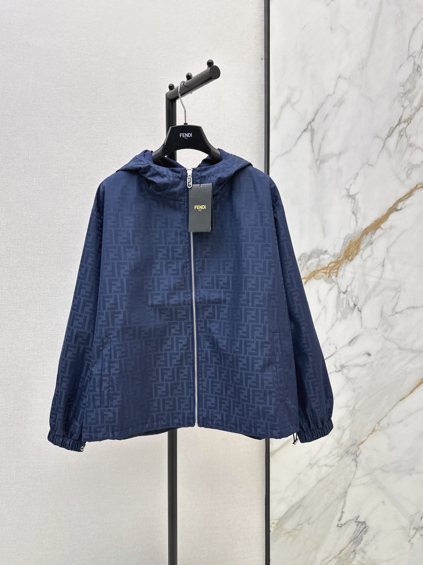 Fen 26fw jacquared hooded jacket