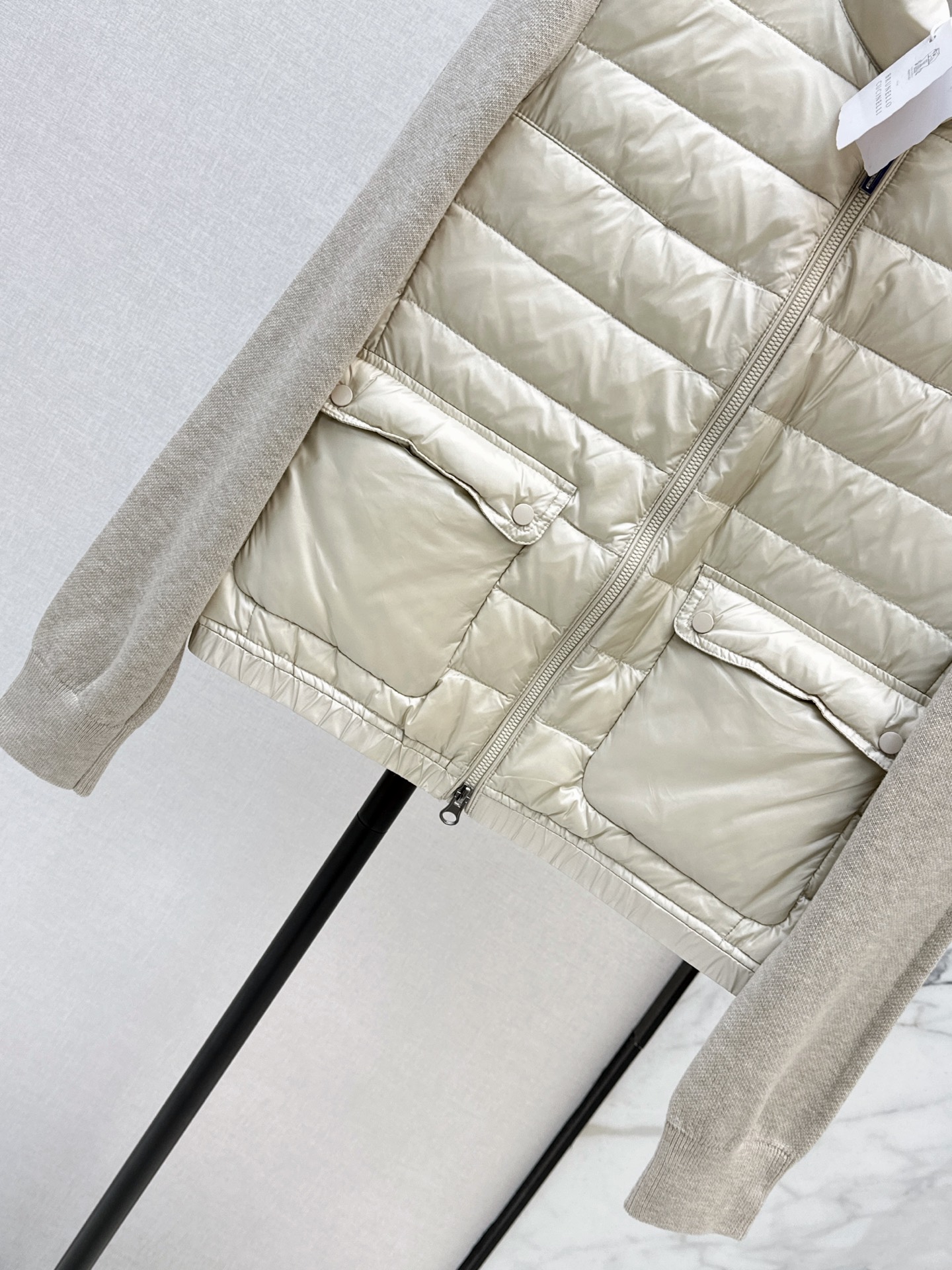 Bun 26fw knit contract down jacket