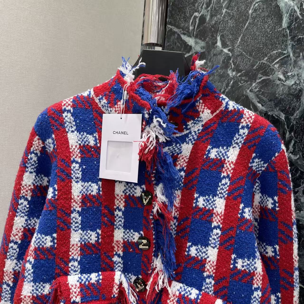 Chan 26fw Plaid Tweed Jacket