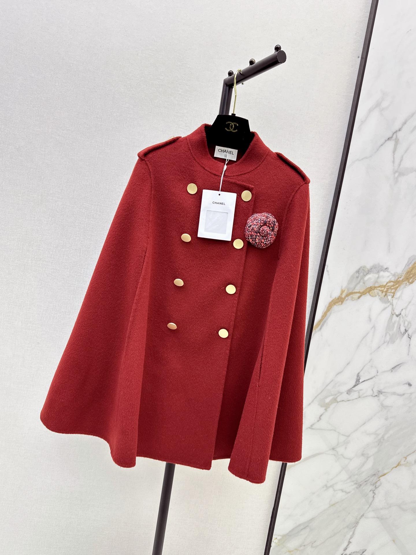 Chan 26fw woolen cape jacket