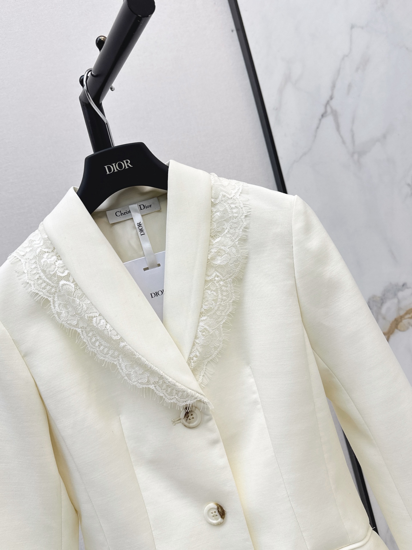 CD 26fw contract lace blazer