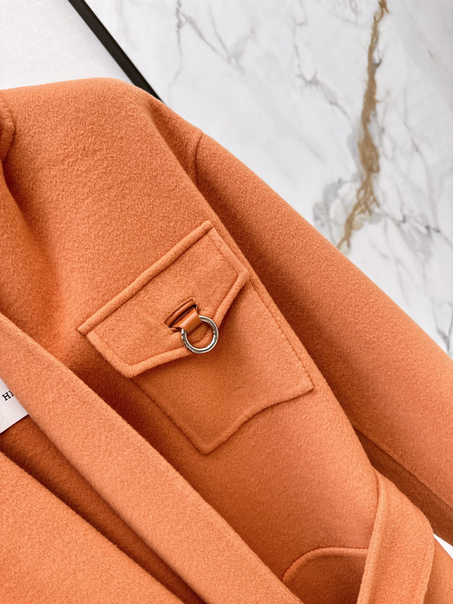 Her 26fw woolen belted overcoats