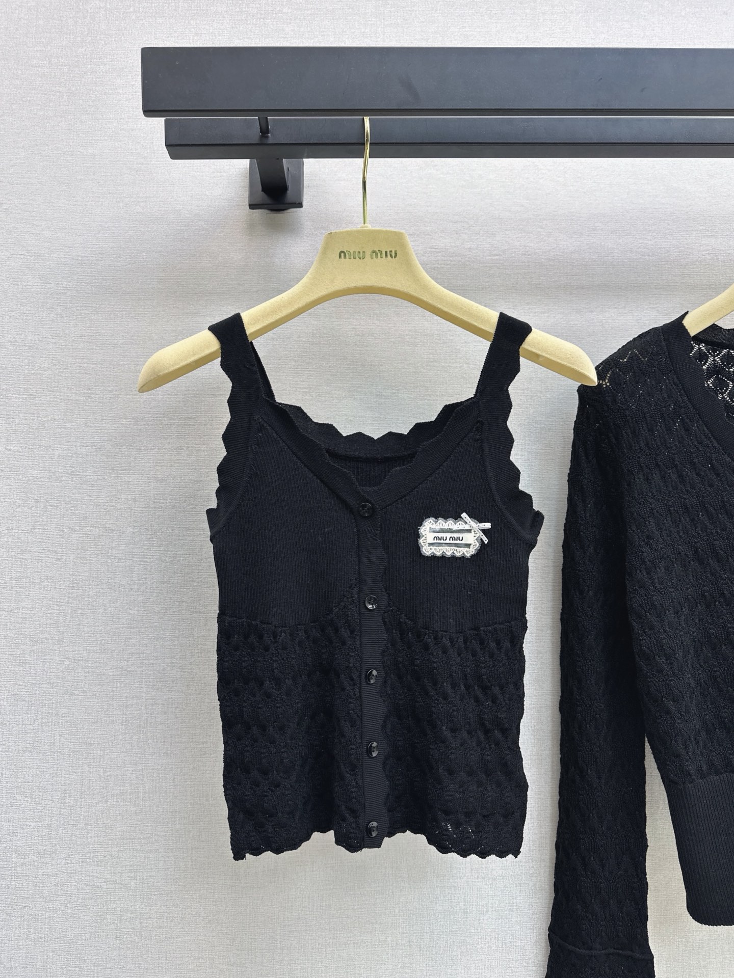 Miu 26fw knit vest cardigan sets