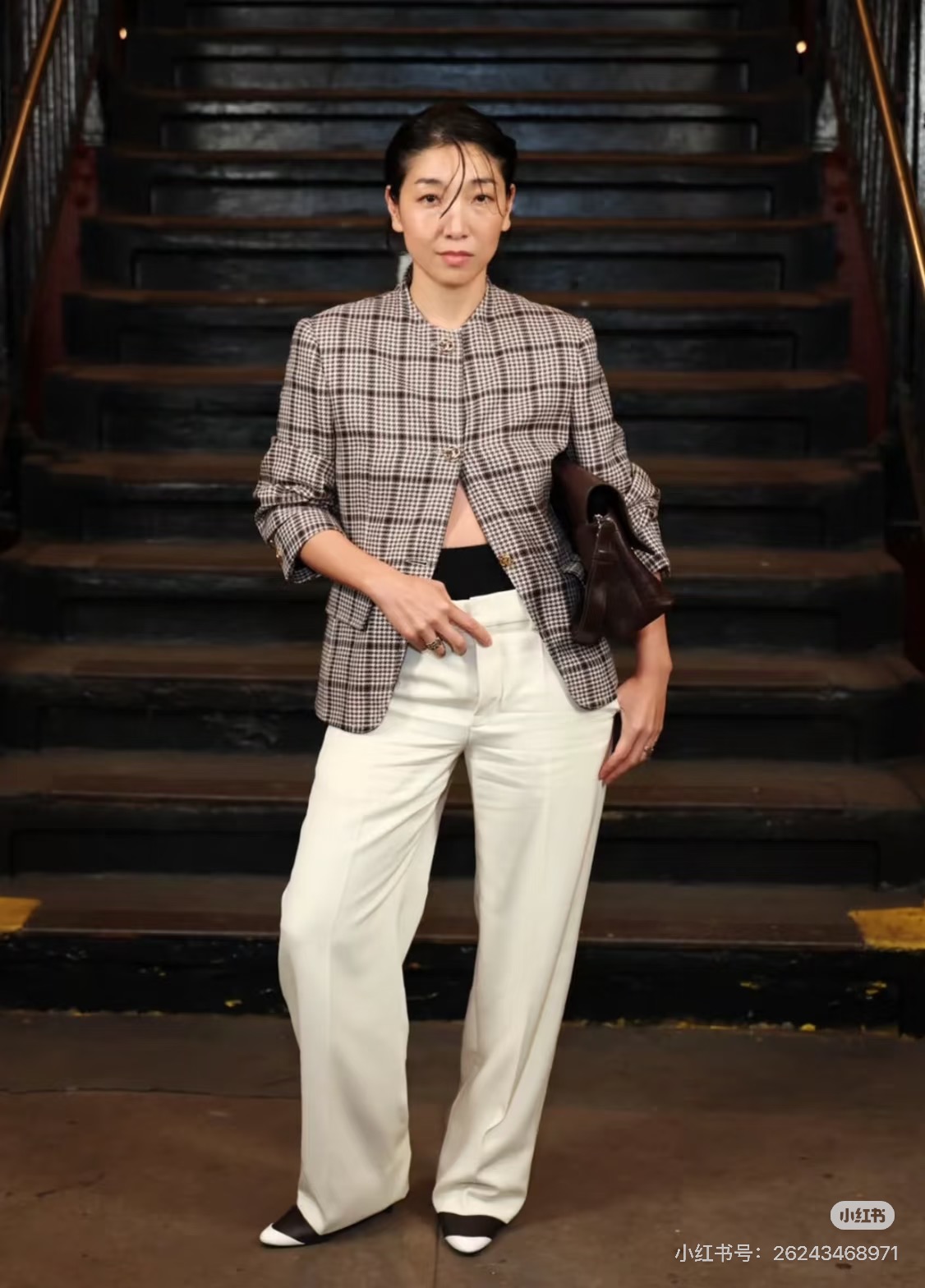 Chan 26fw check woven jacket
