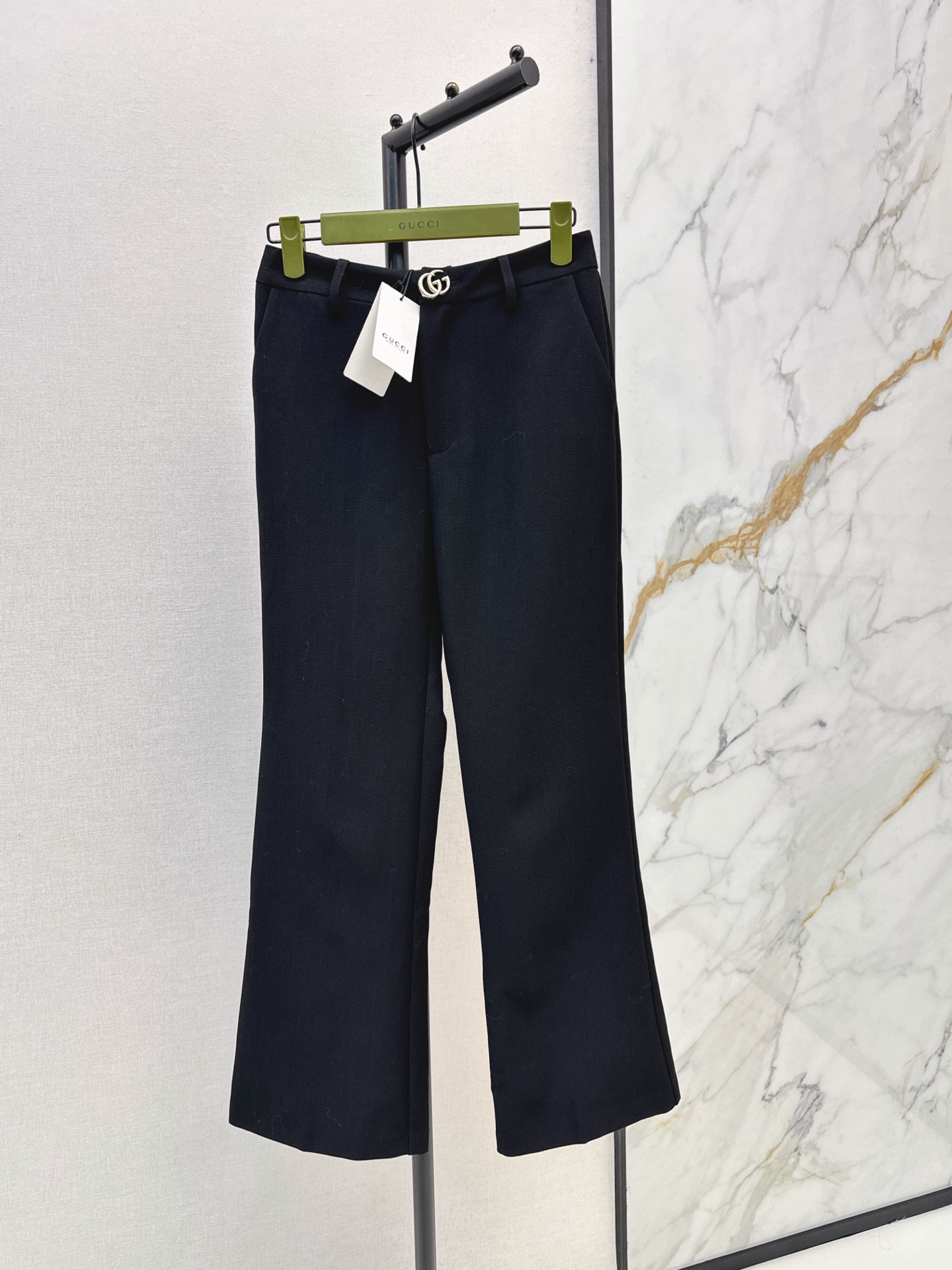 Guc 26fw straight-leg trousers
