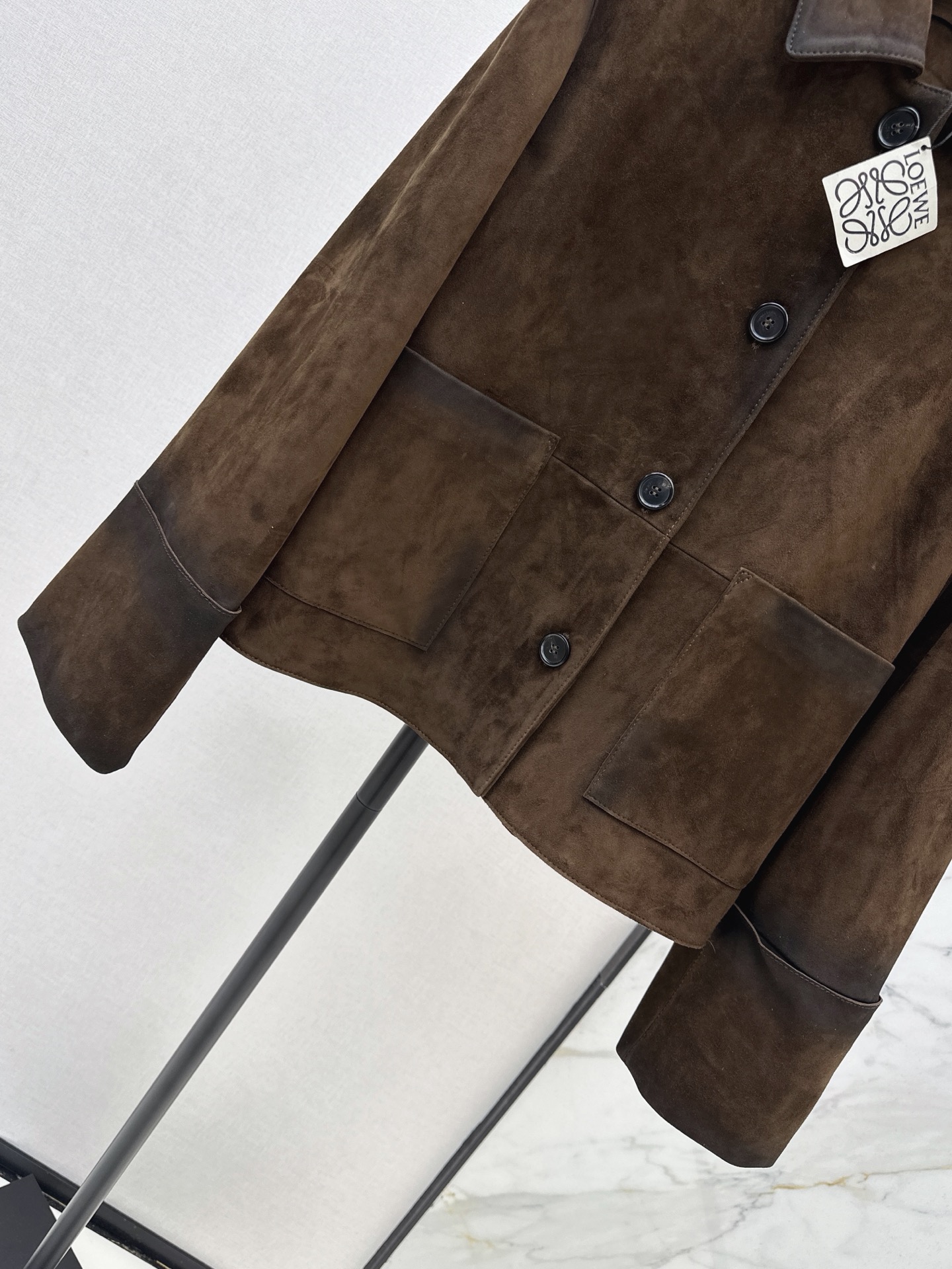 Loe 26fw suede leather jacket