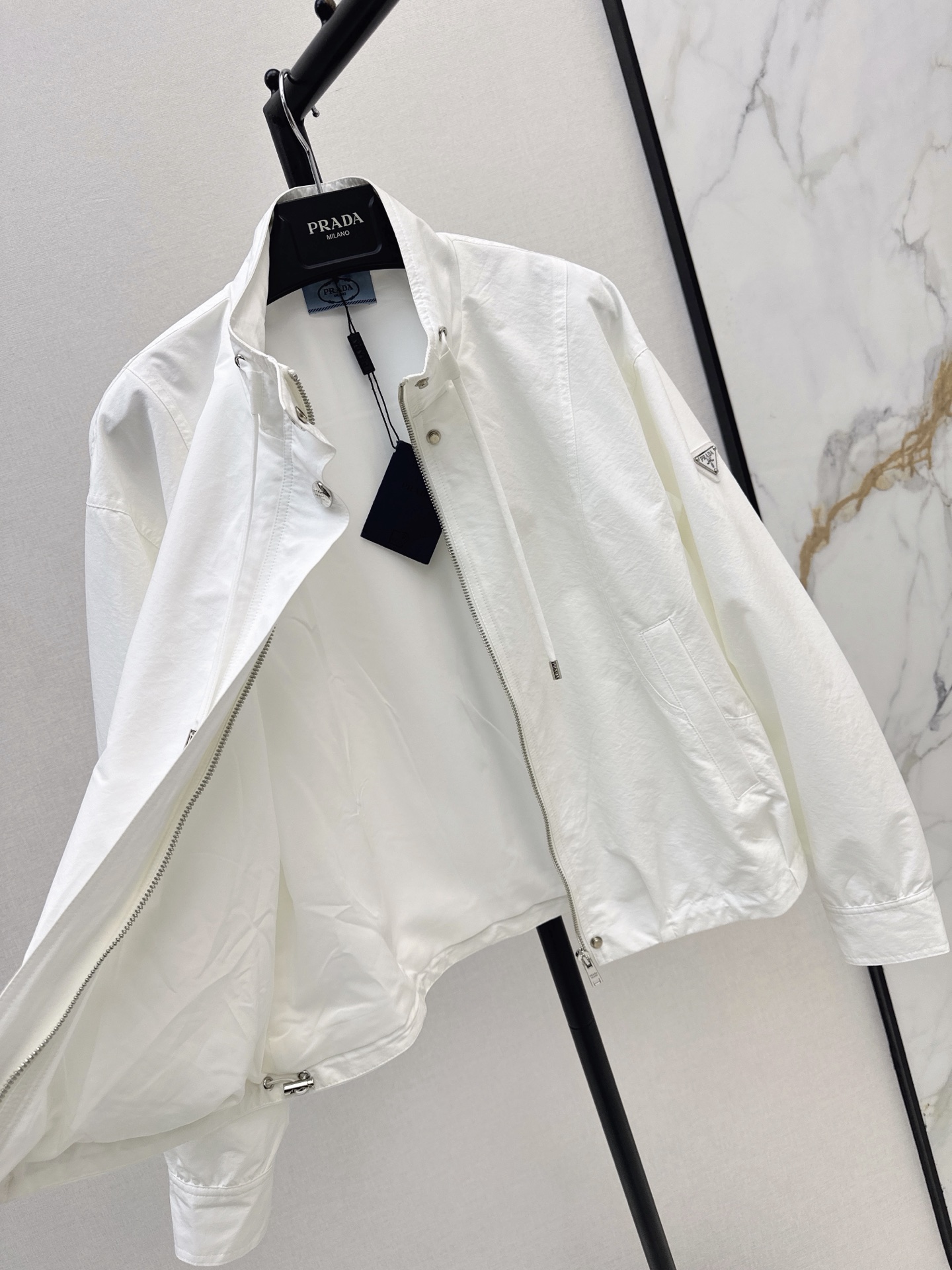 Pra 26fw stand collar jacket