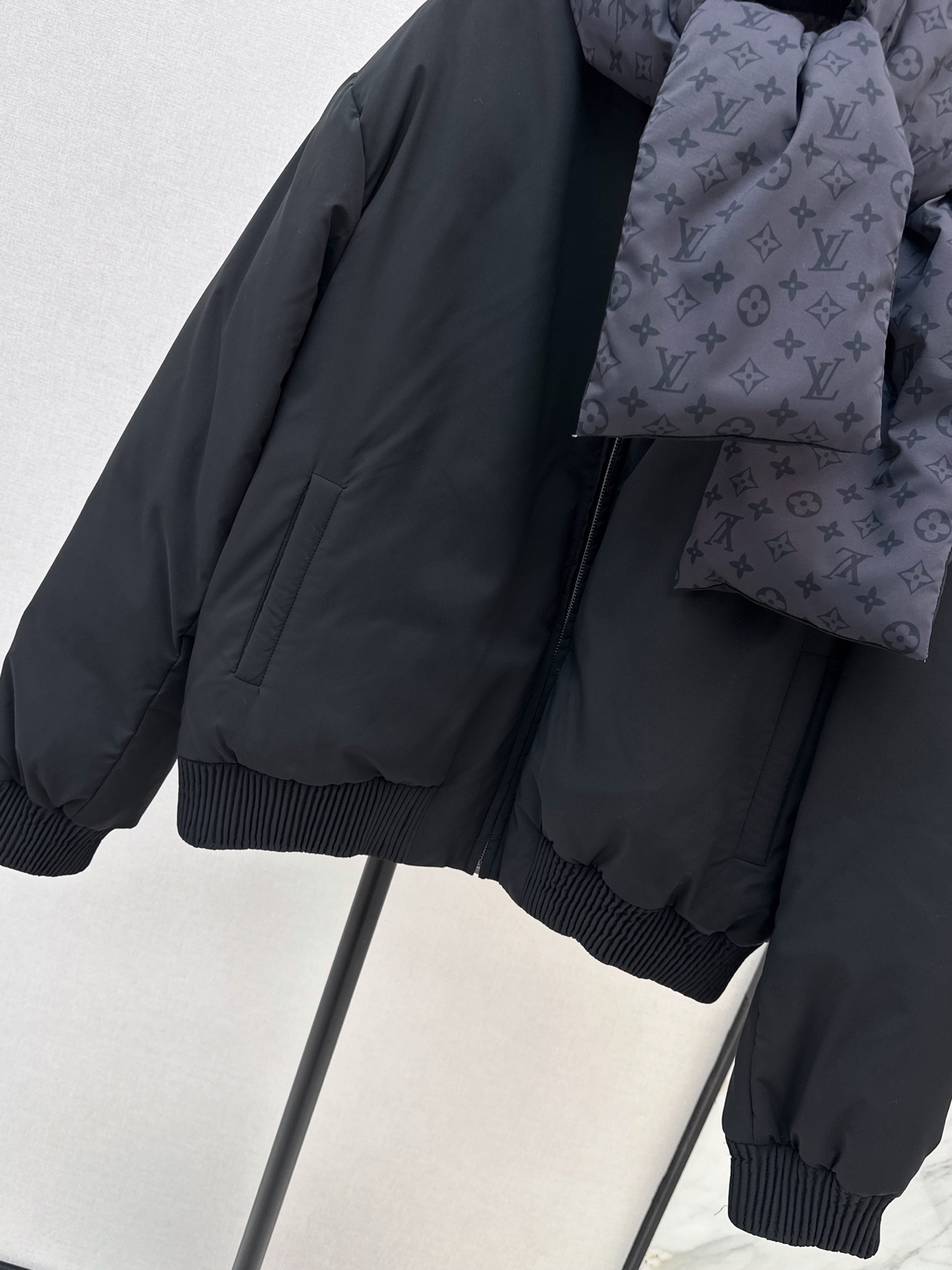 Loui 26fw print shawls down jacket sets