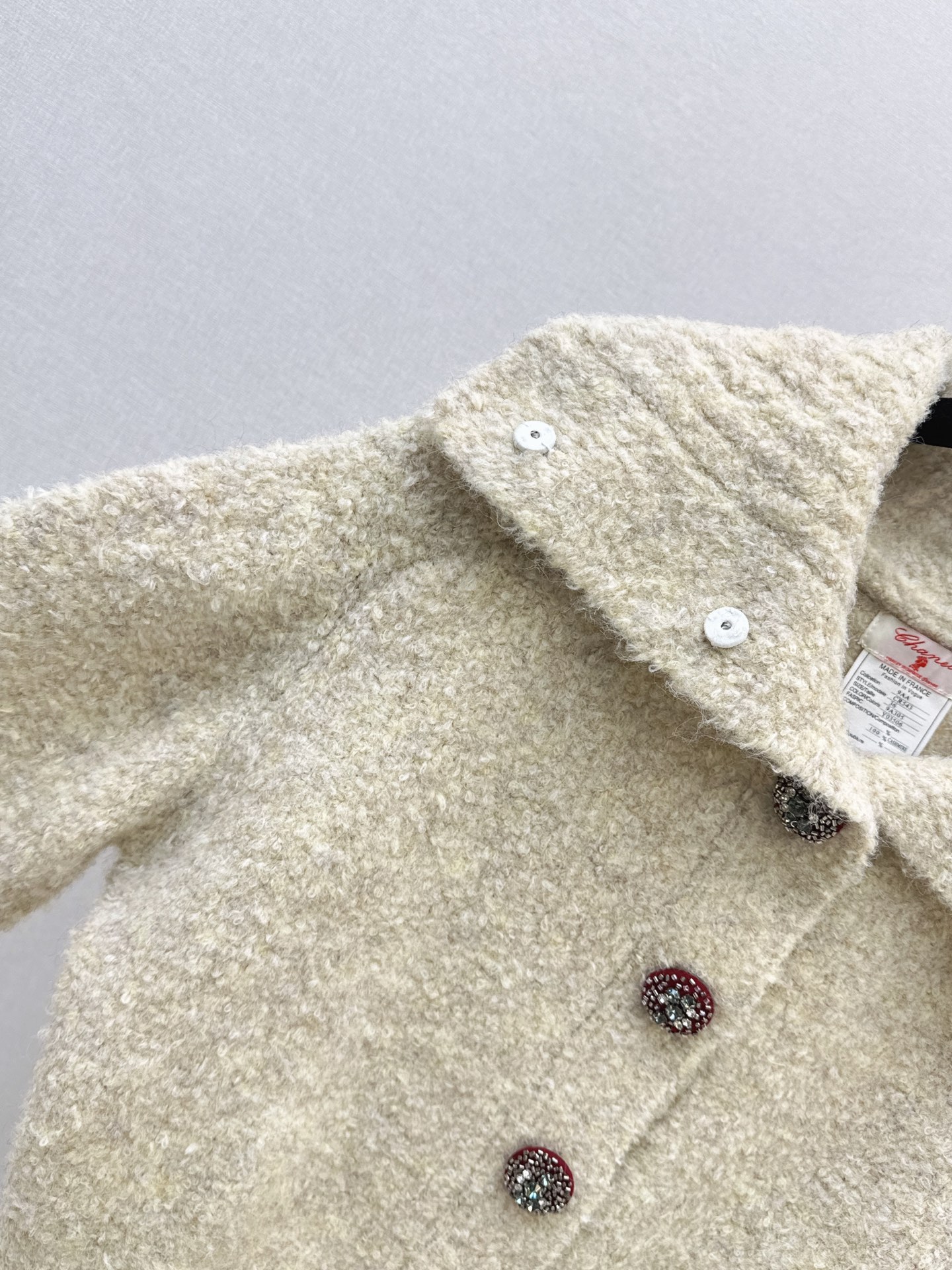 Chan 26fw textured knit cardigan