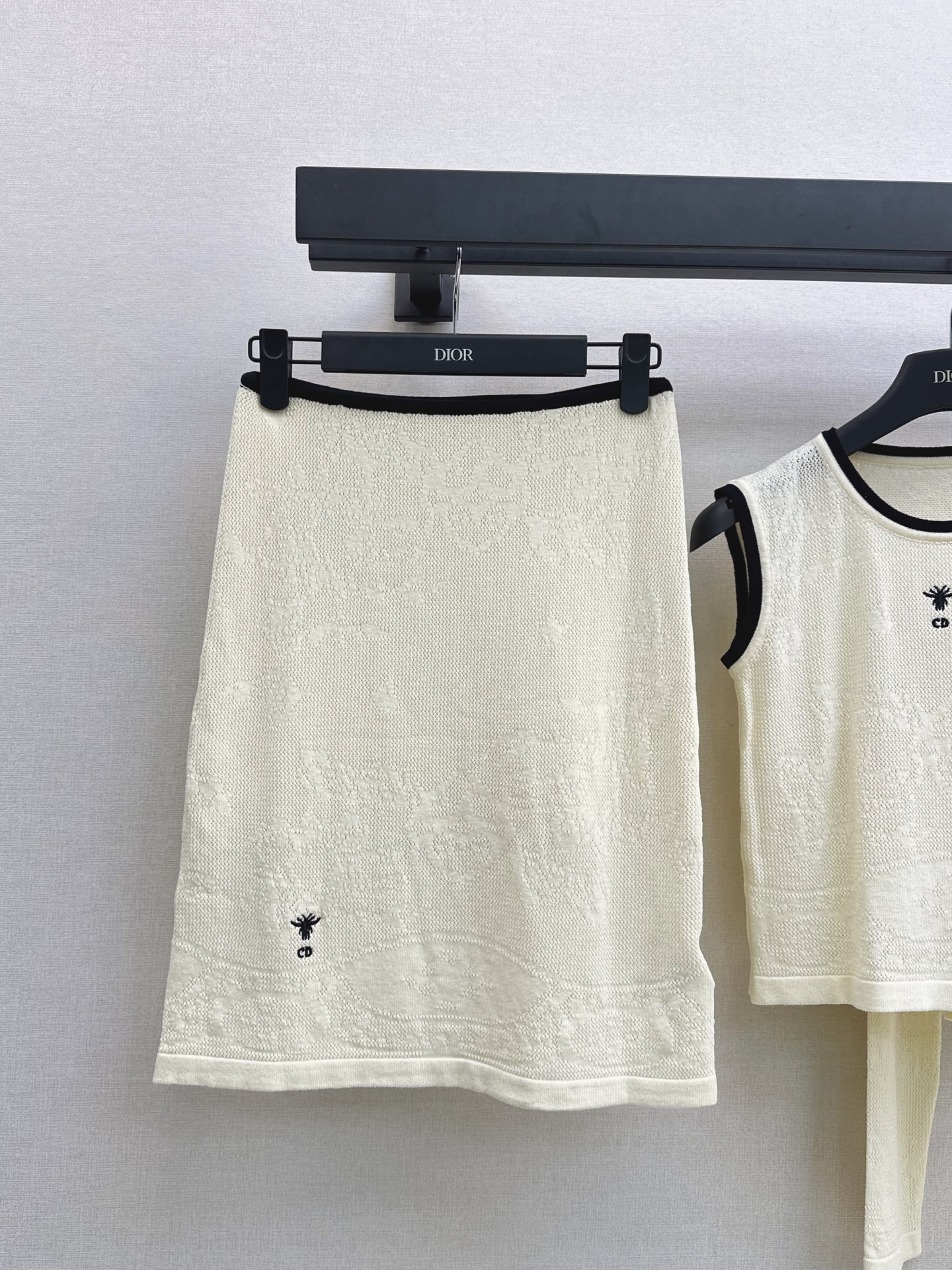CD 26fw knit cardigan vest skirt sets