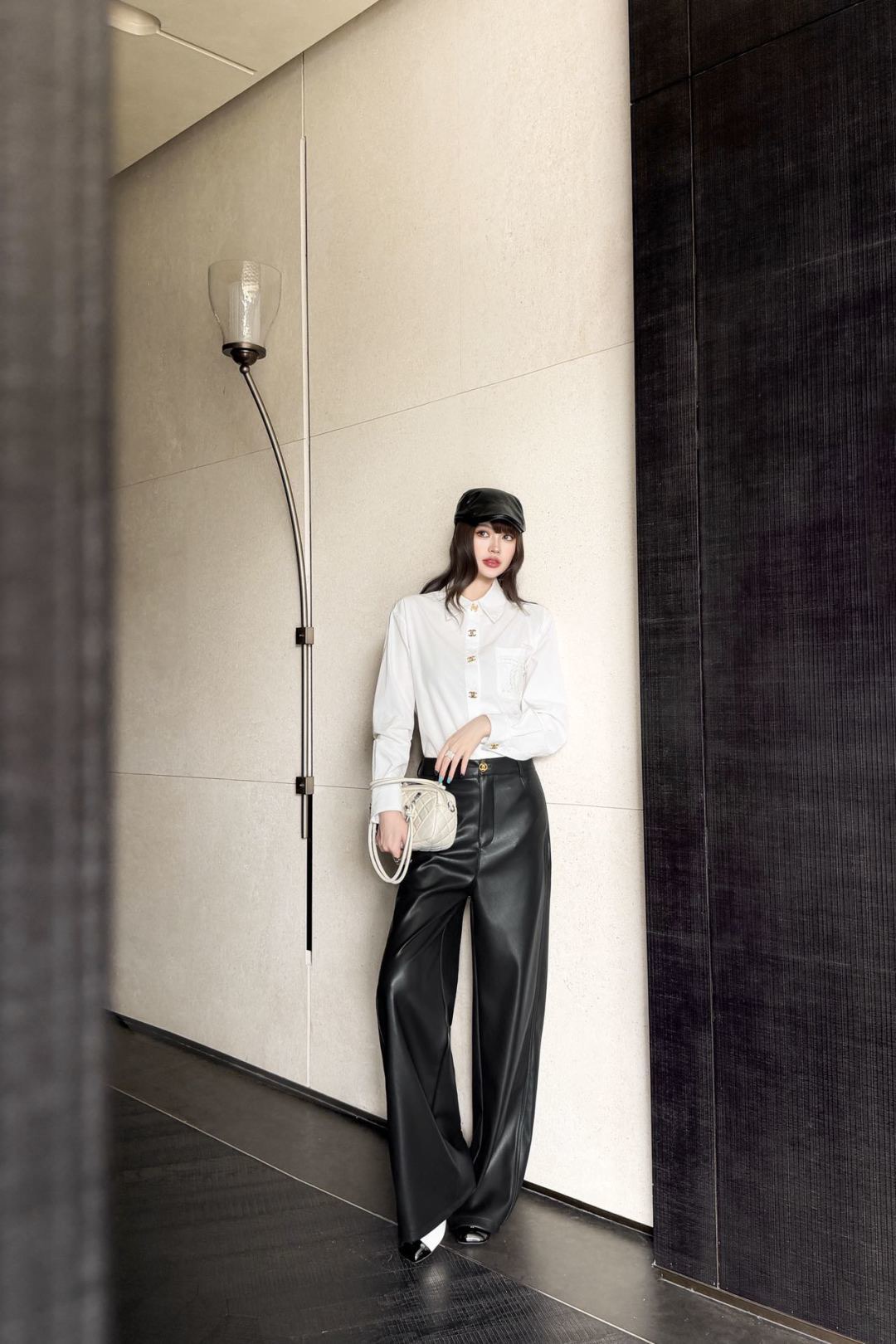 Chan 26fw pu pants