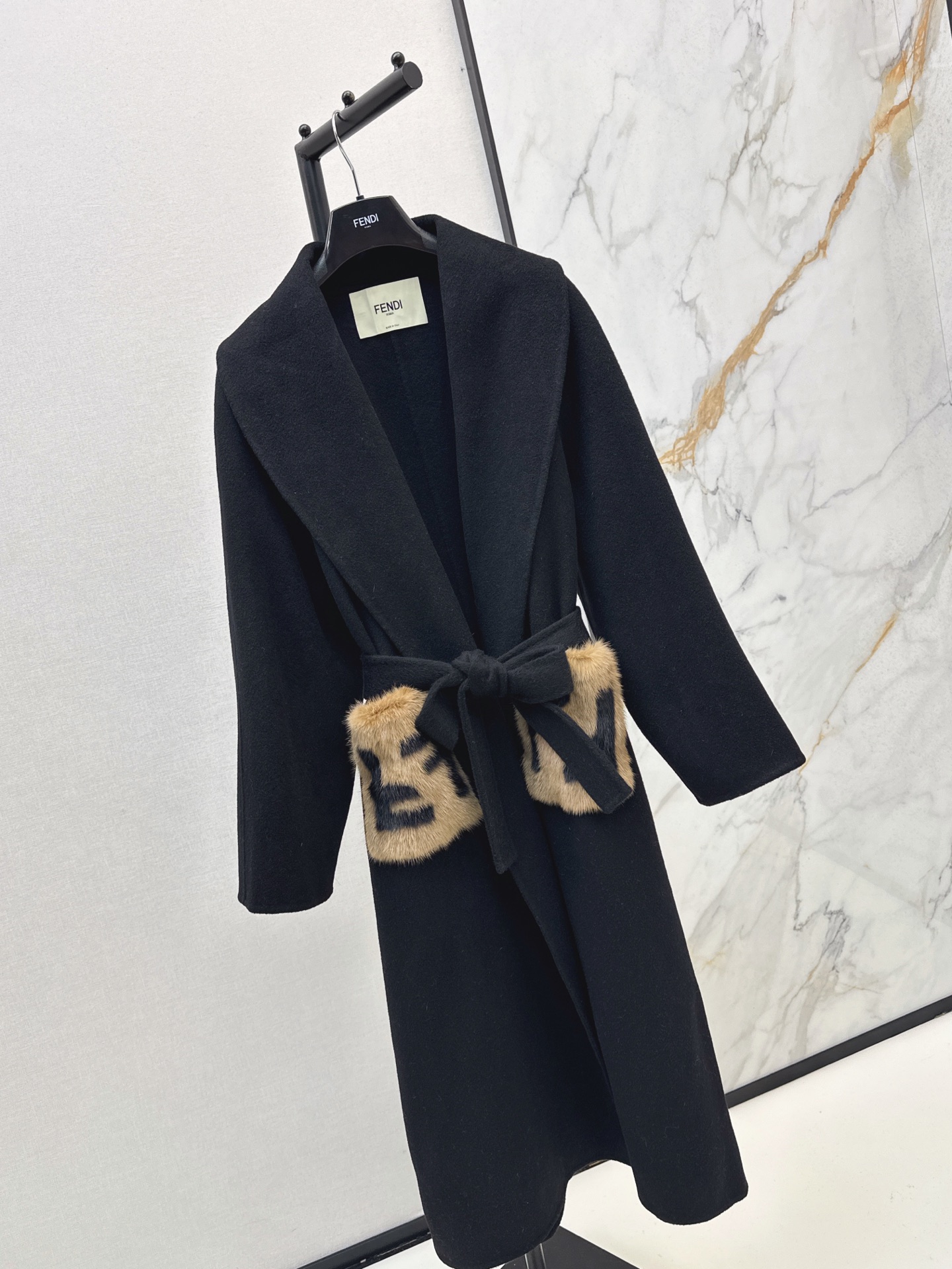 Fen 26fw woolen overcoats