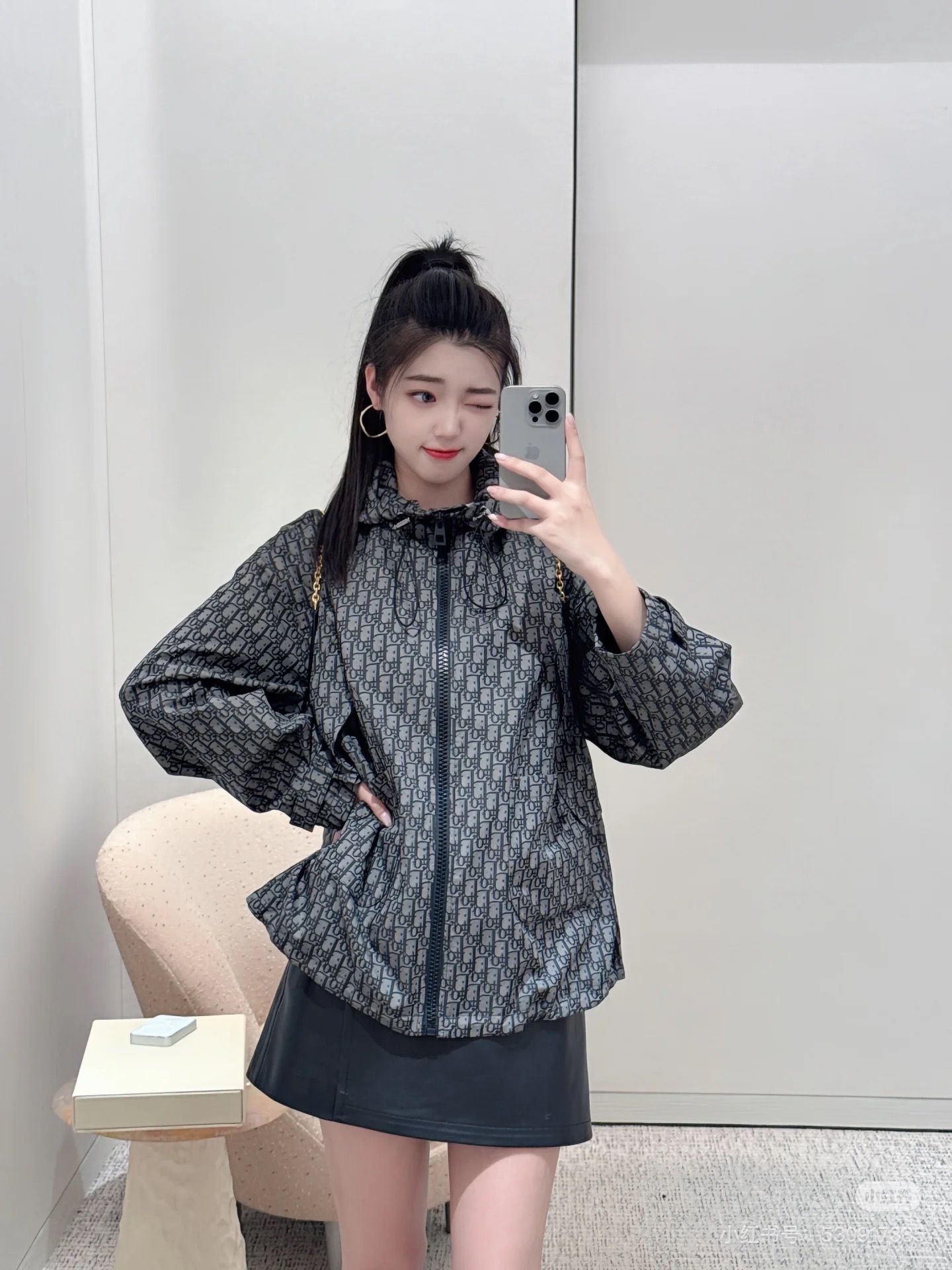 CD 26fw jacquard overzise jacket