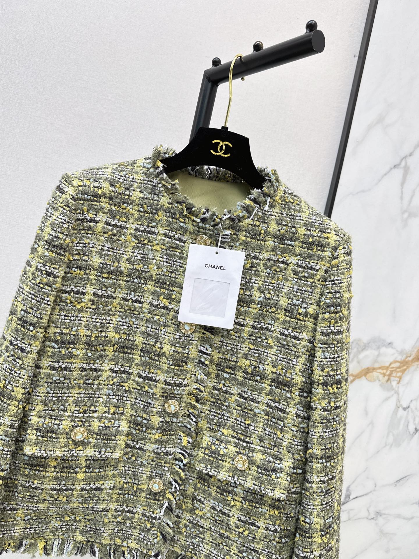 Chan 26fw fringe woven jacket