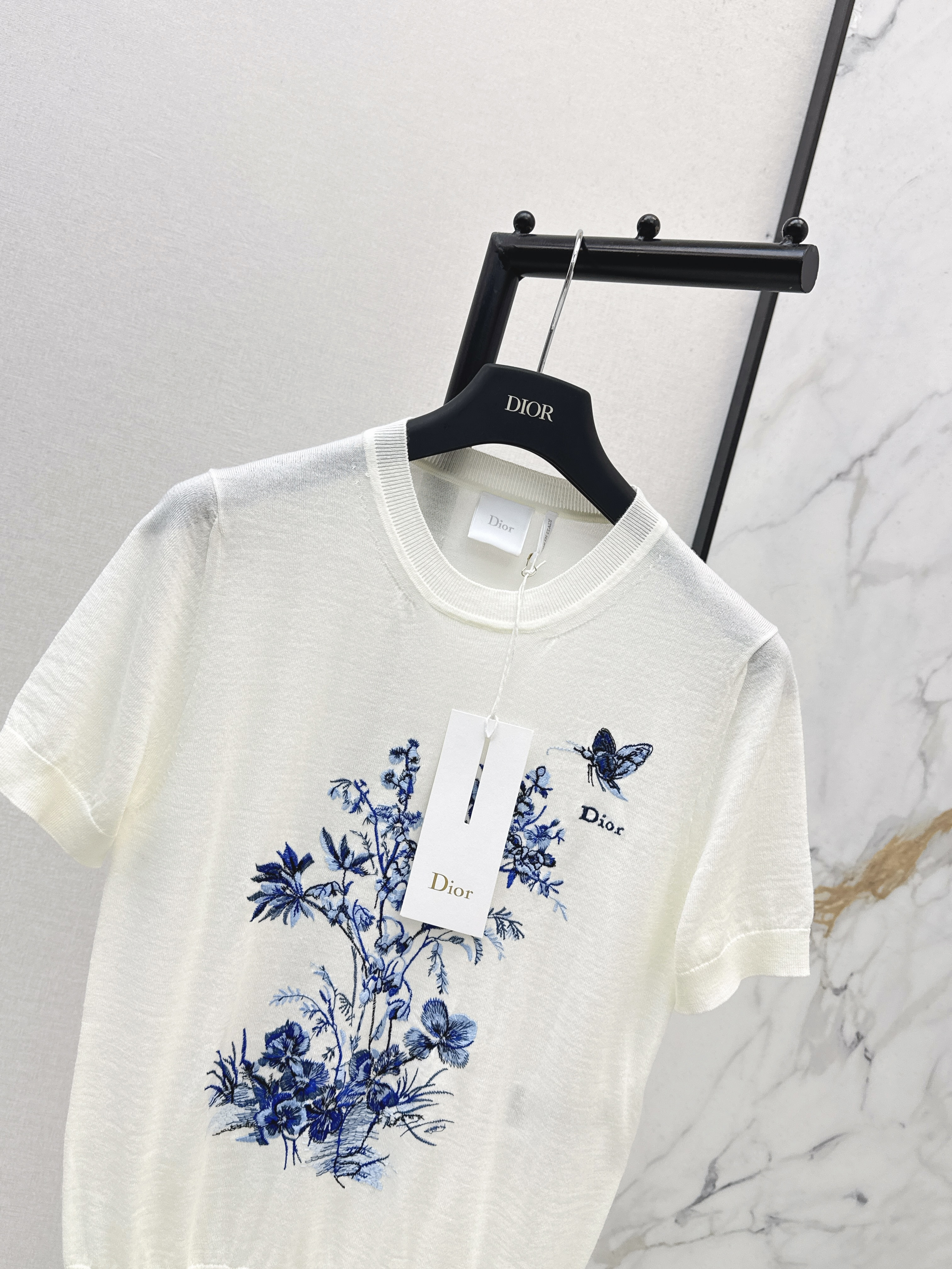 CD 26ss embroidery knit sweater