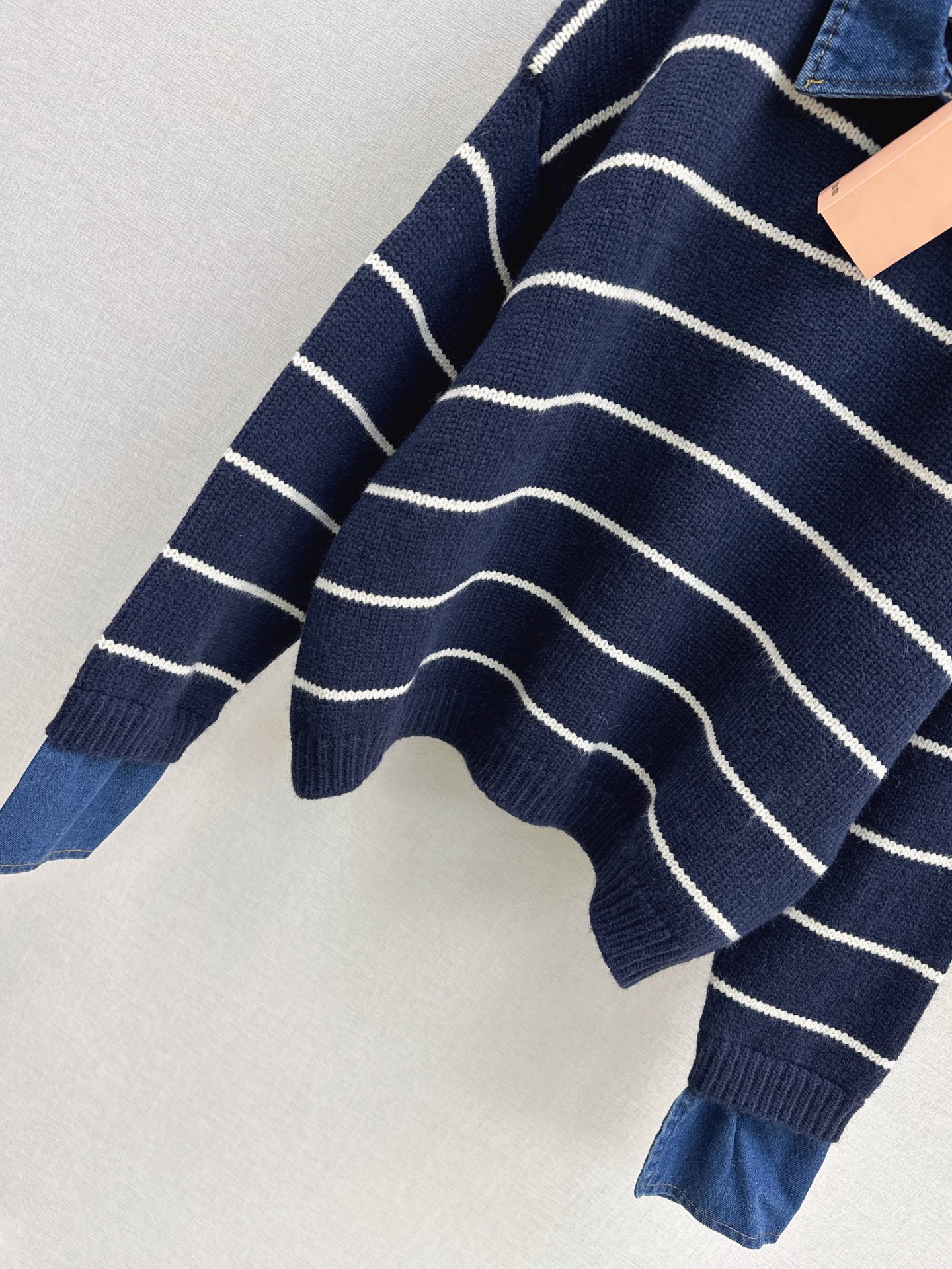 Miu 26fw stripe knitwear skirt sets