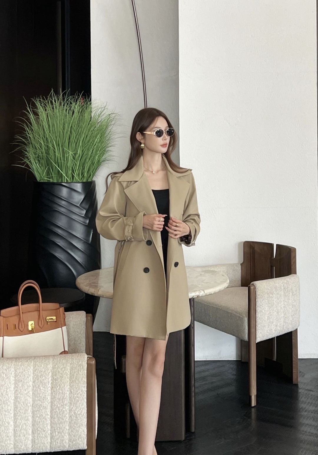 Fen 26fw hooded trench coats
