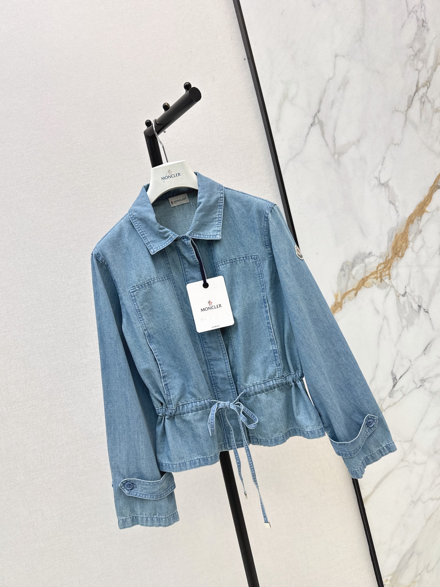 Monc 26fw drawstring denim jacket