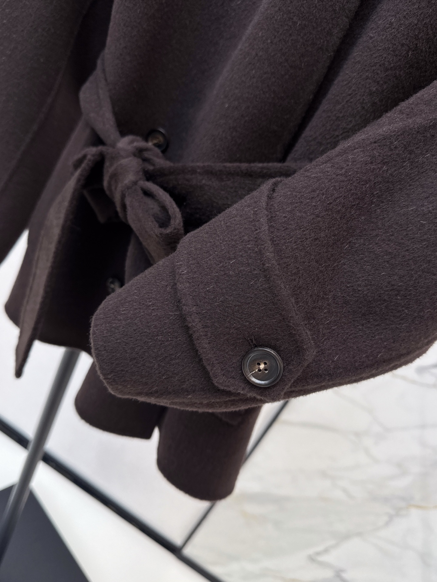 Max 26fw belted double button overcoats
