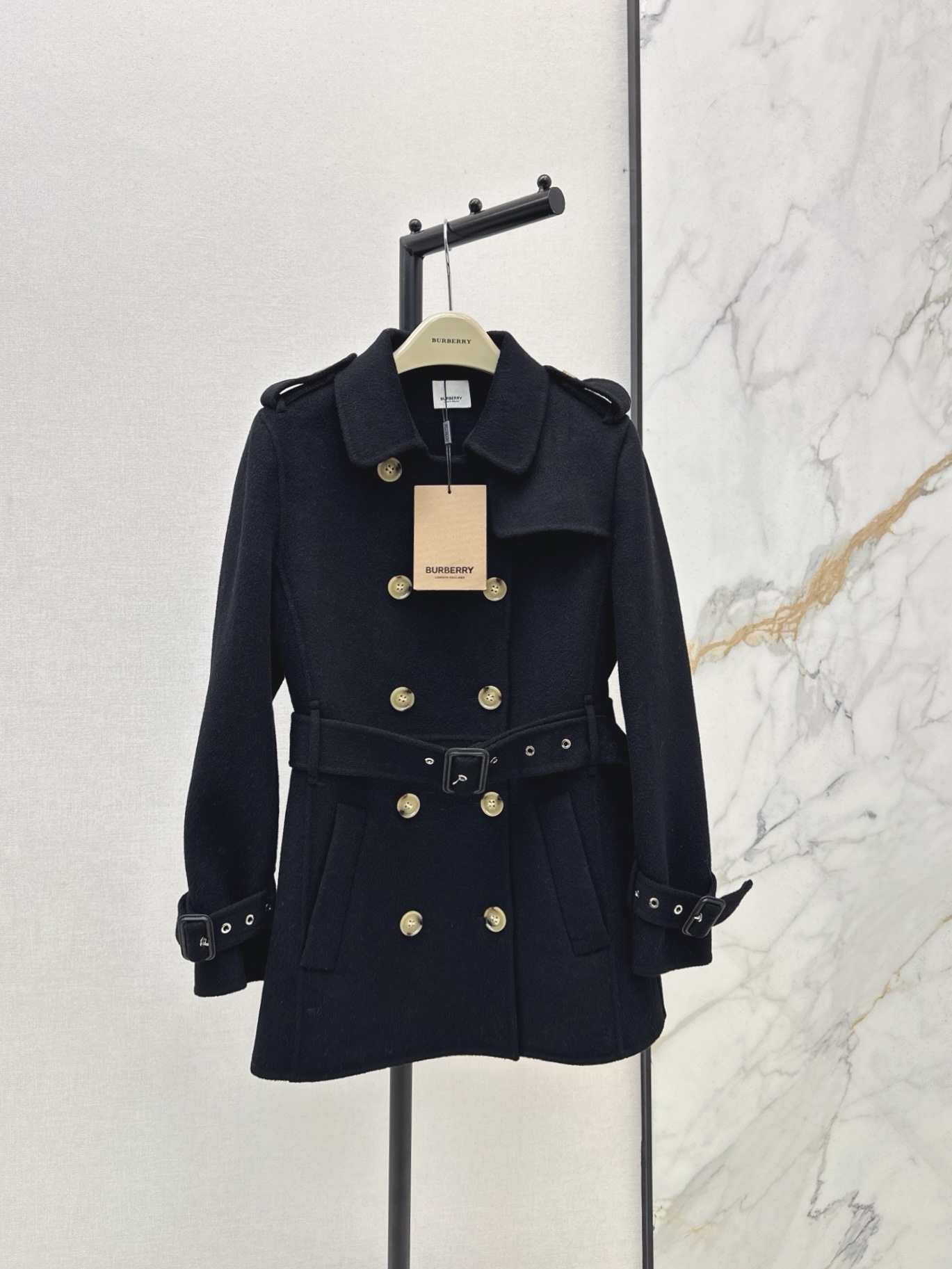 Bur 25fw double button trench coats