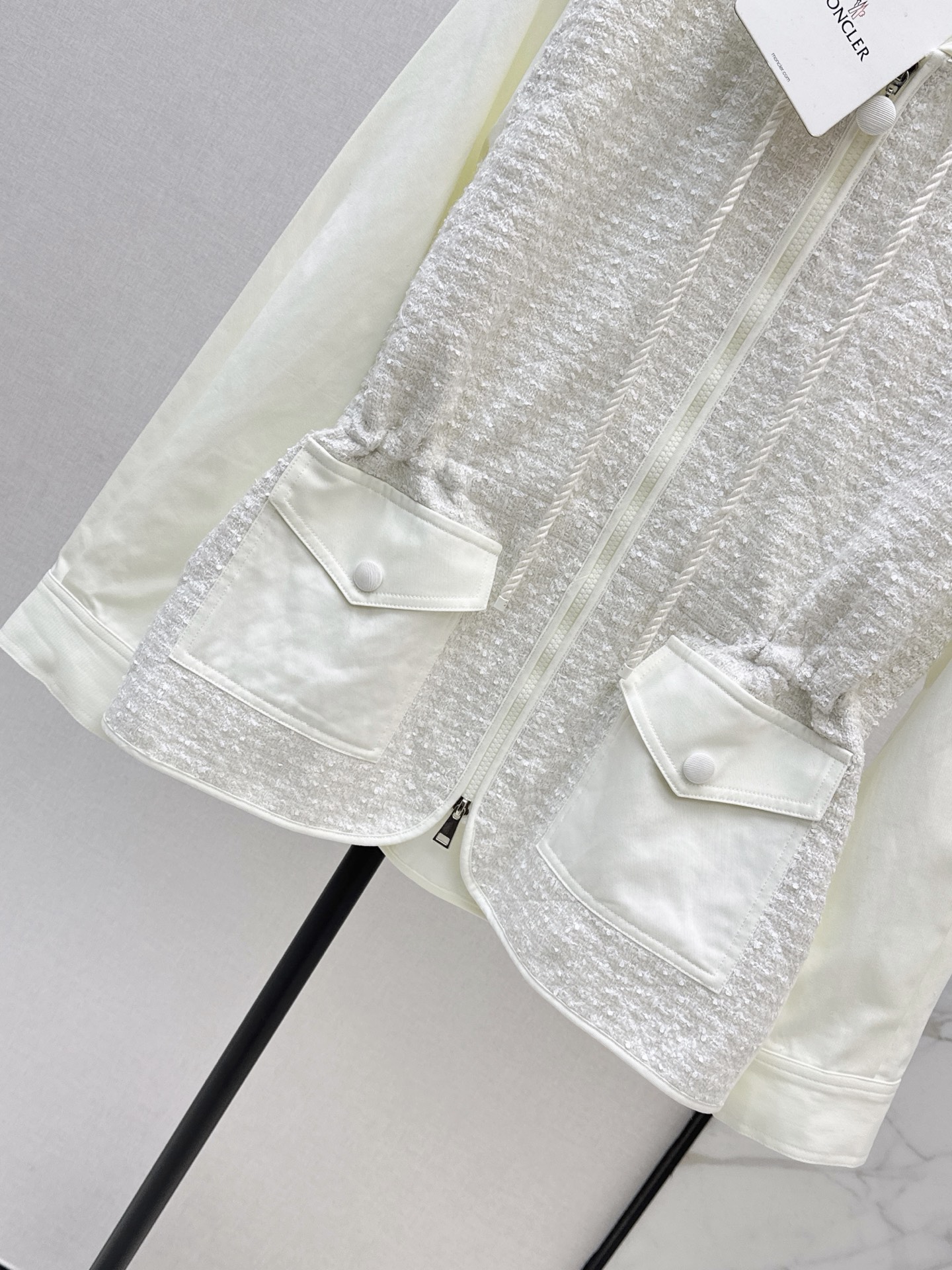 Monc 26fw drawstring hooded trench coats