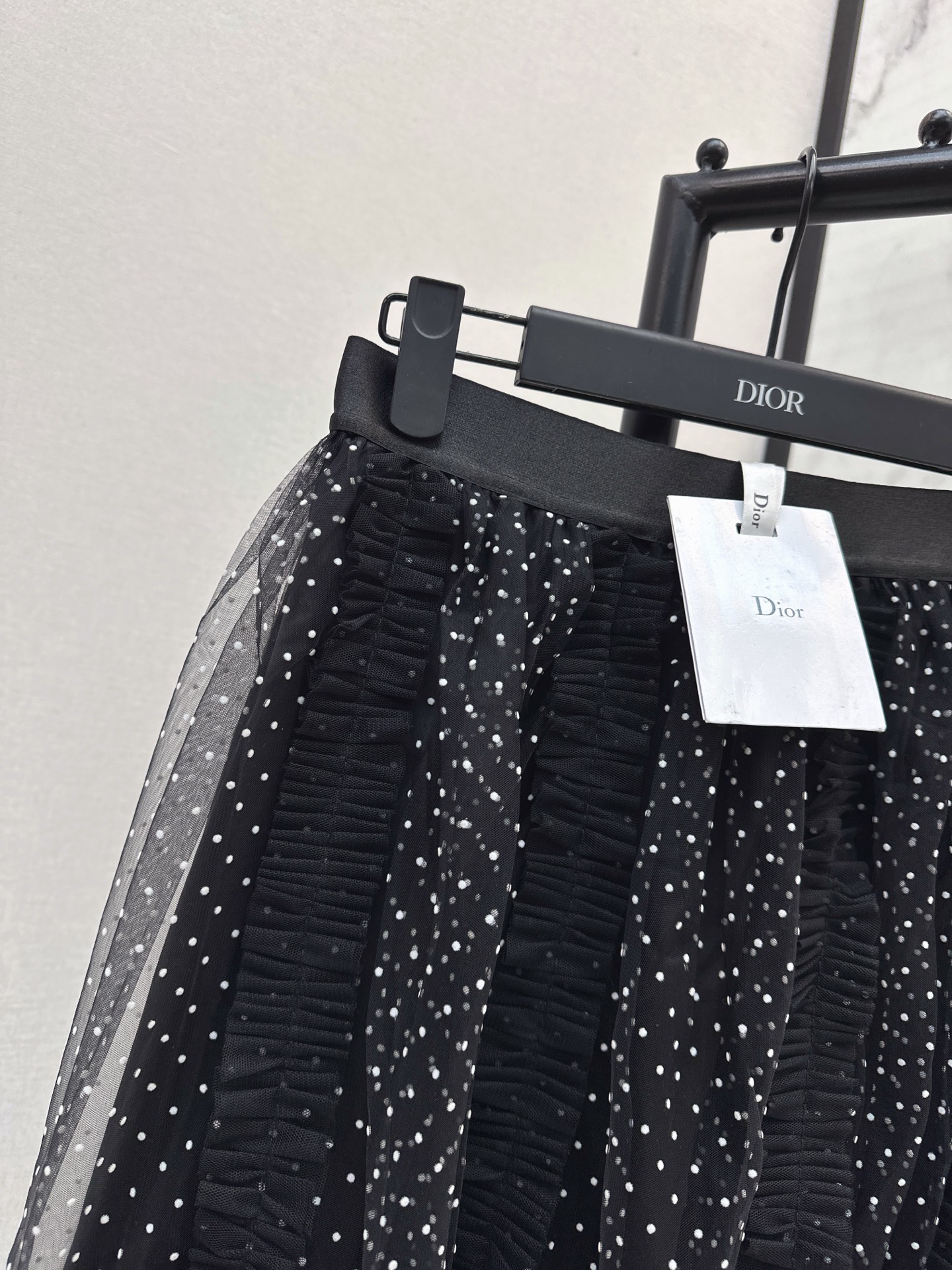 CD 26fw pokla dots mesh skirt