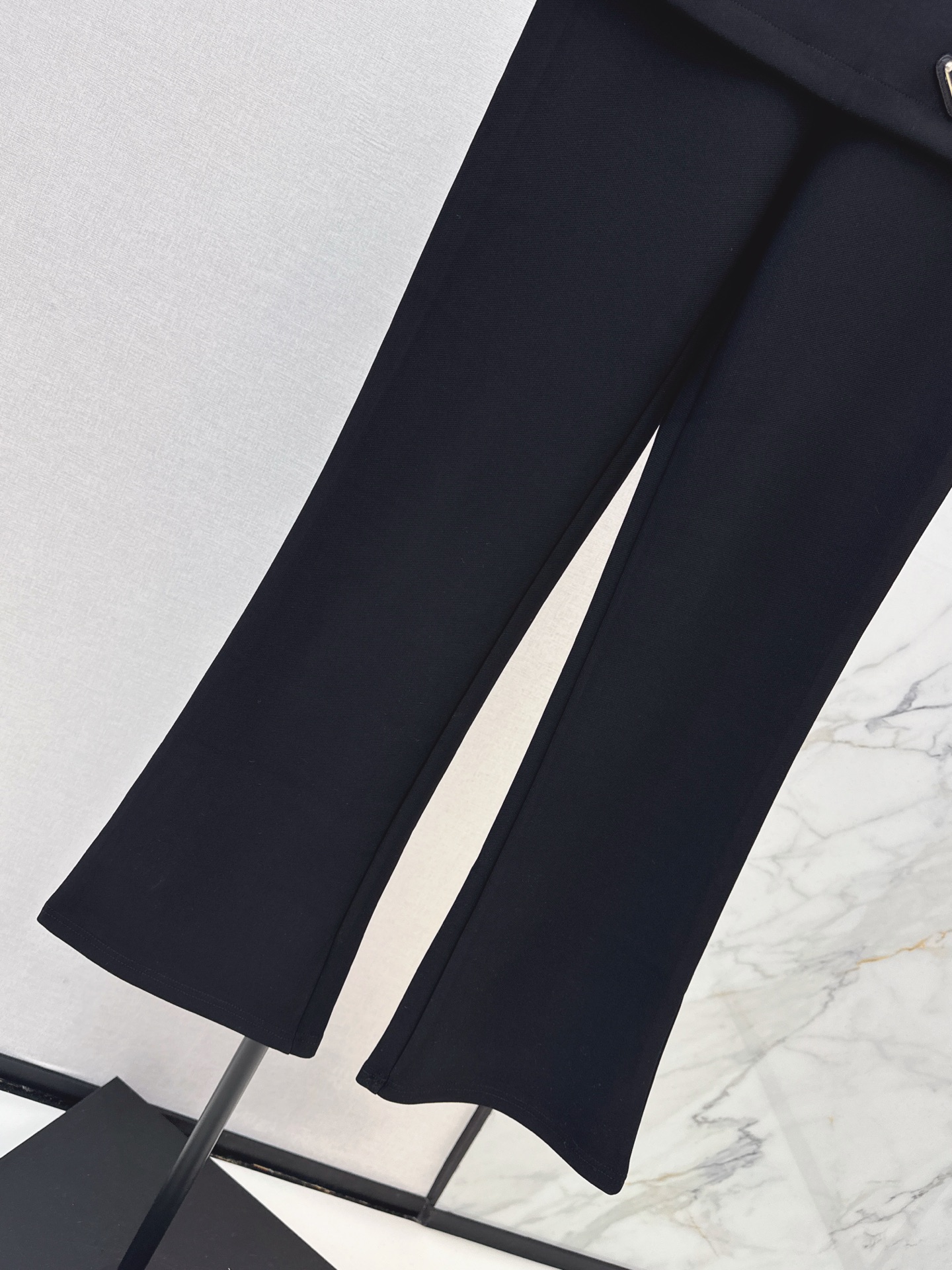 Pra 26fw skirt-overlay slim-fit pants