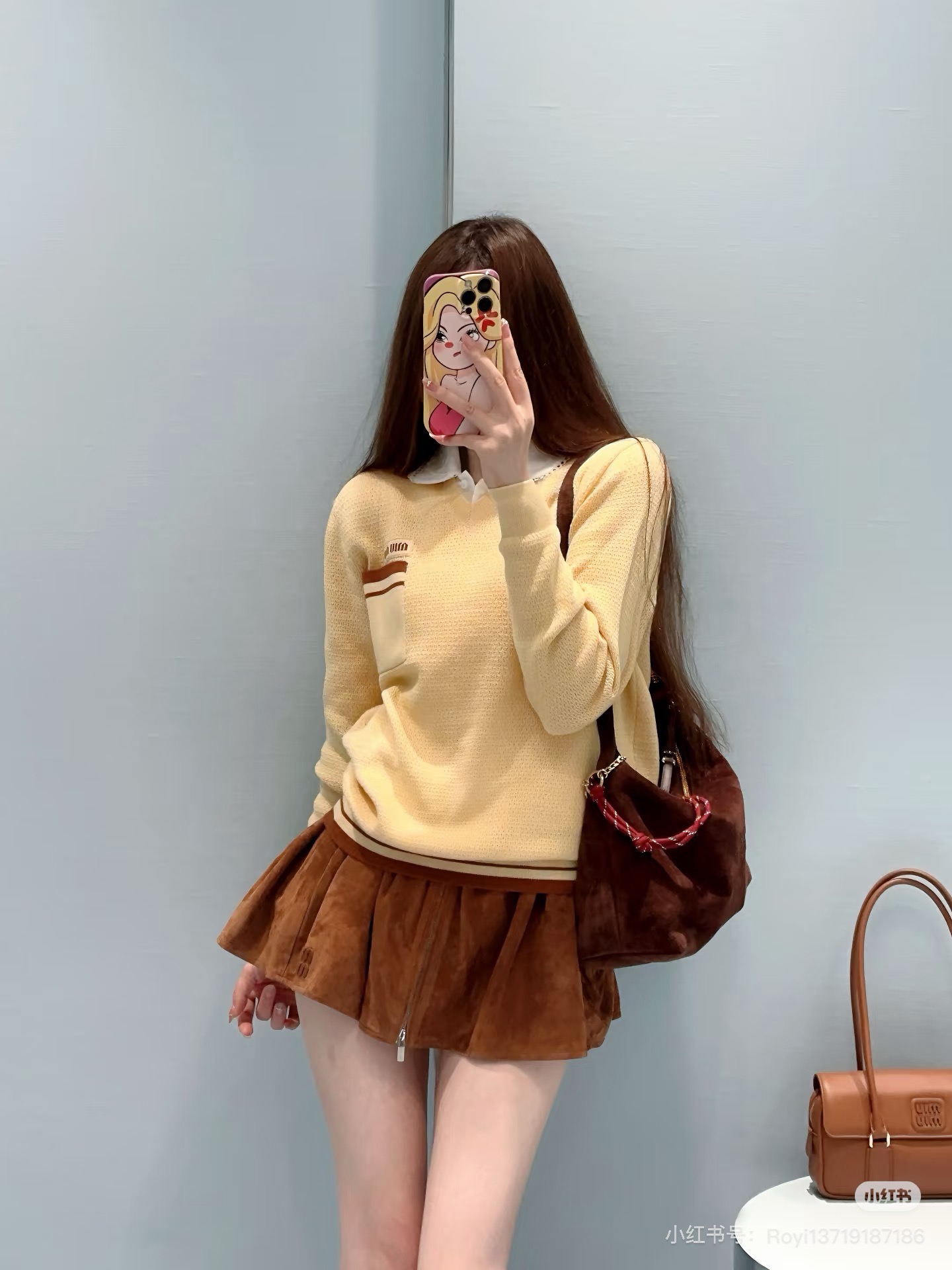 Miu 26fw cashmere knit sweater