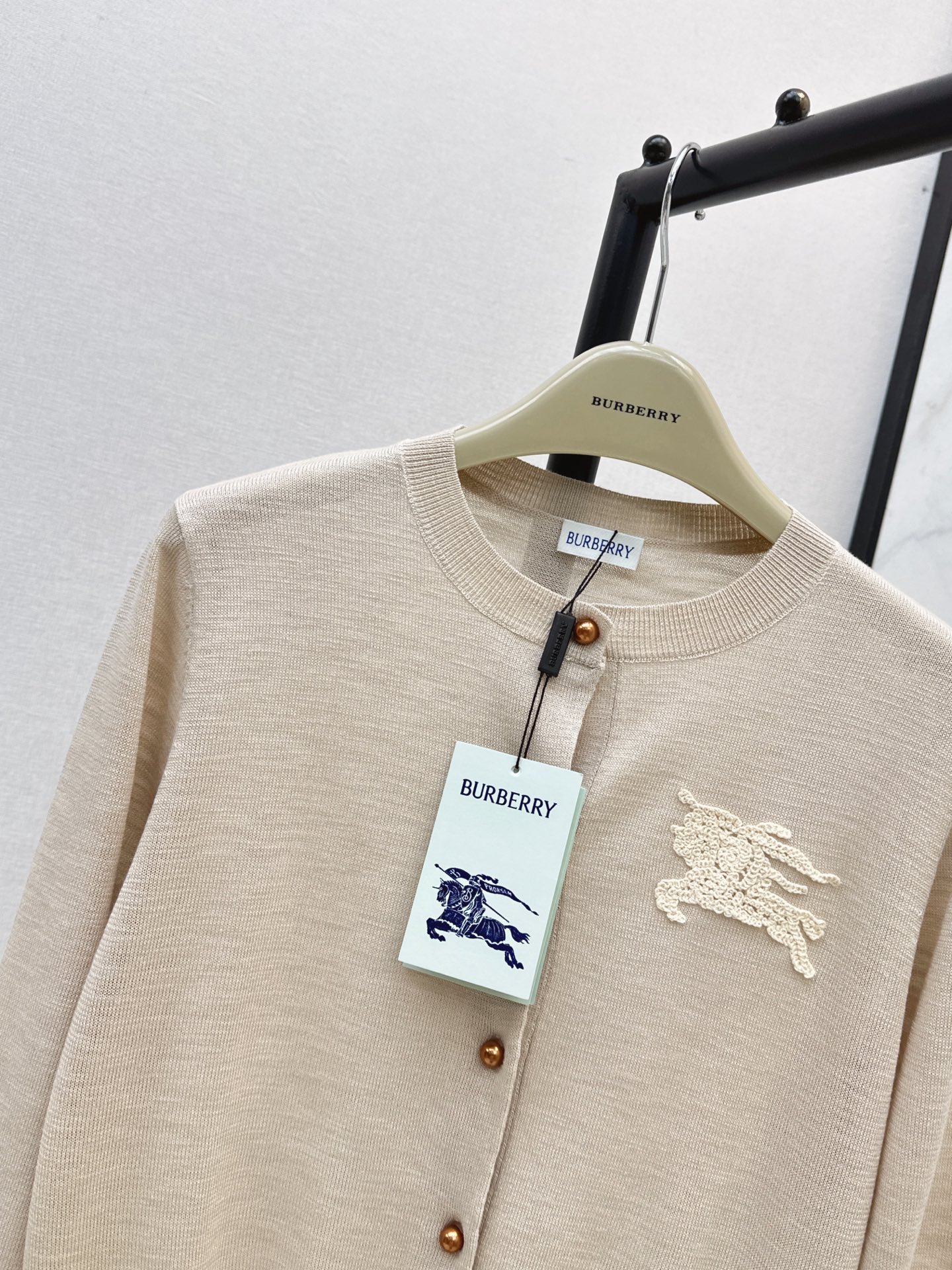 Bur 26fw jacquard knit cardigan