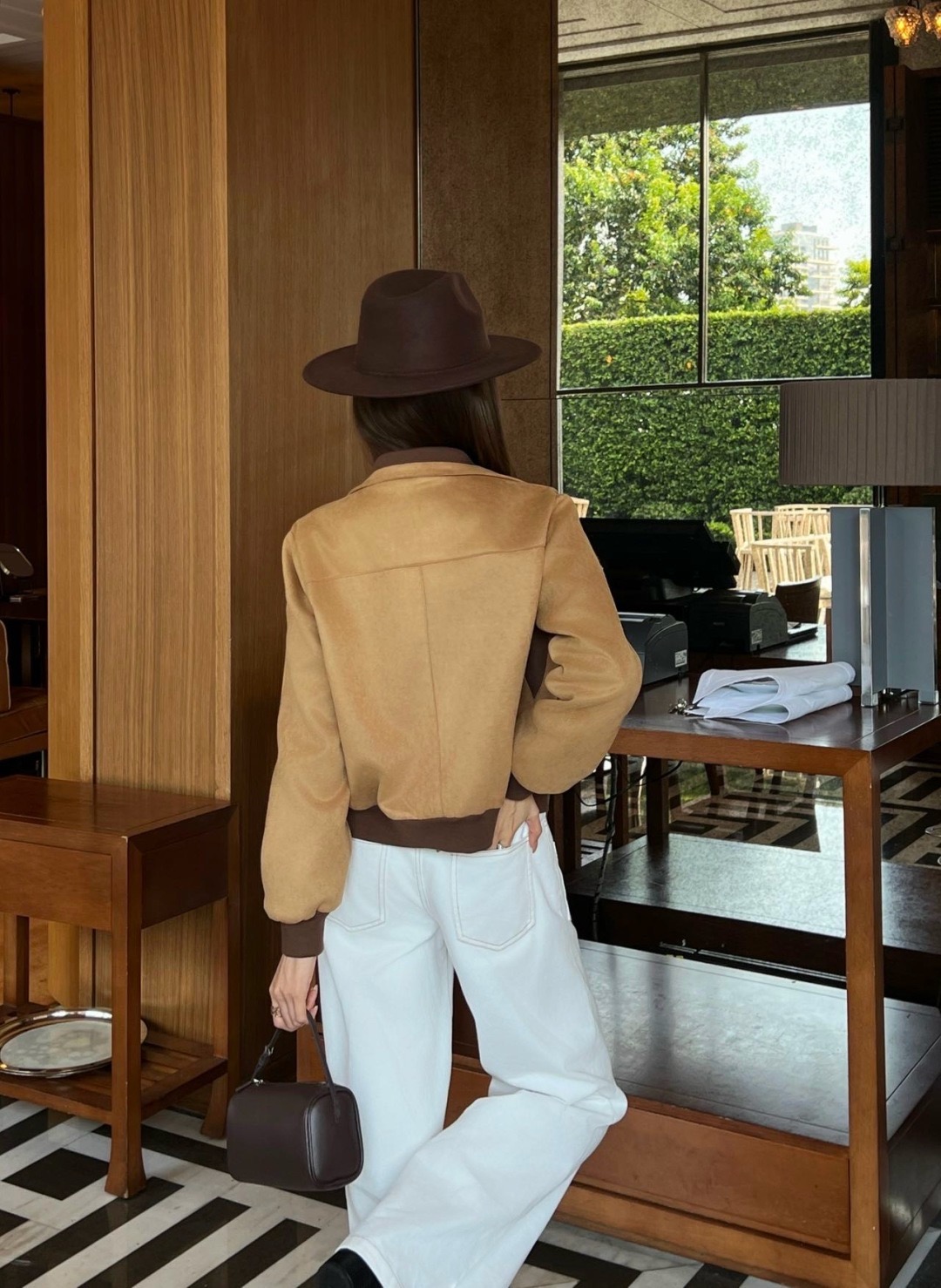 CD 26fw suede fleece zipper jacket