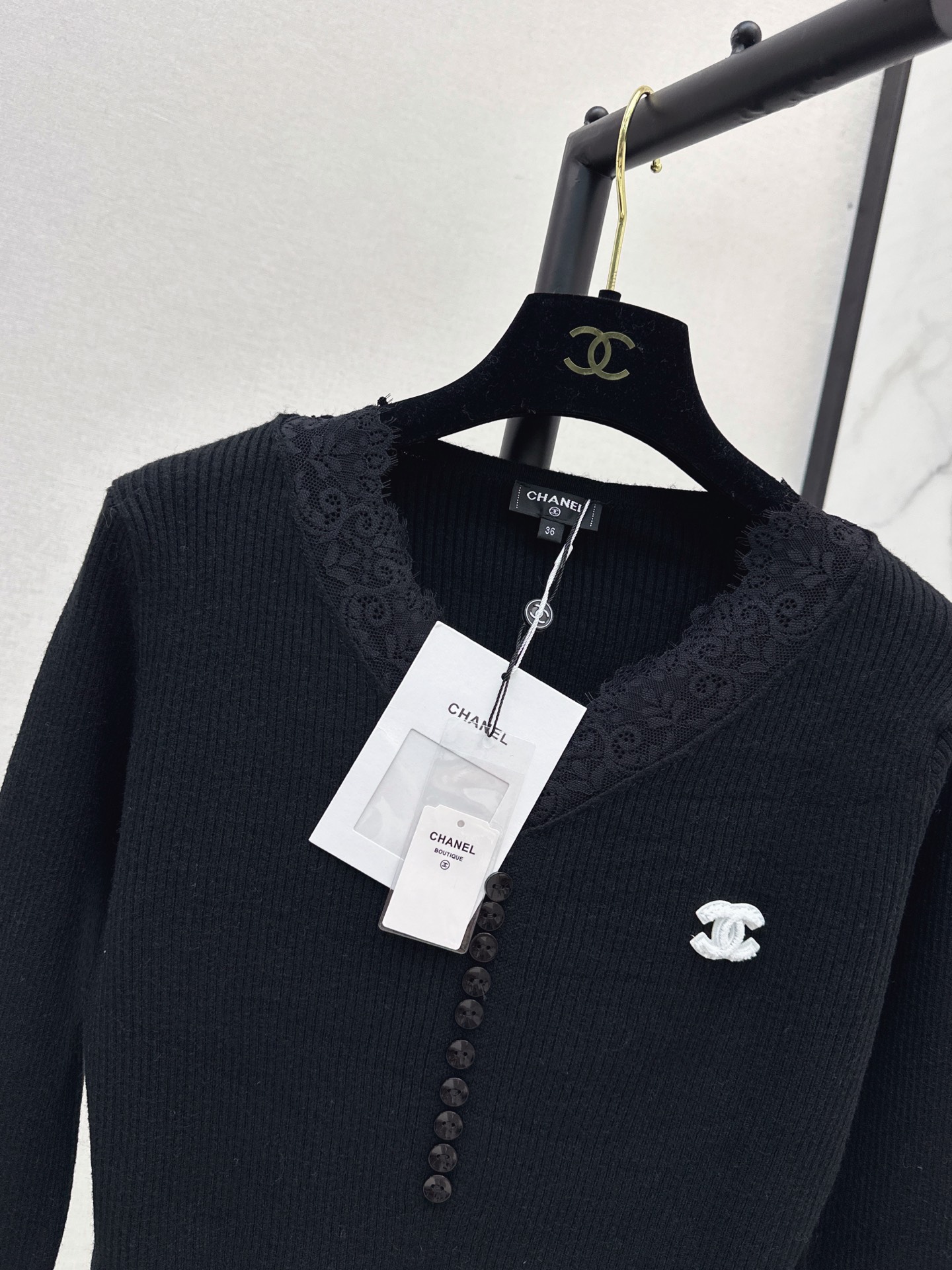 Chan 26fw lace contract basic tee