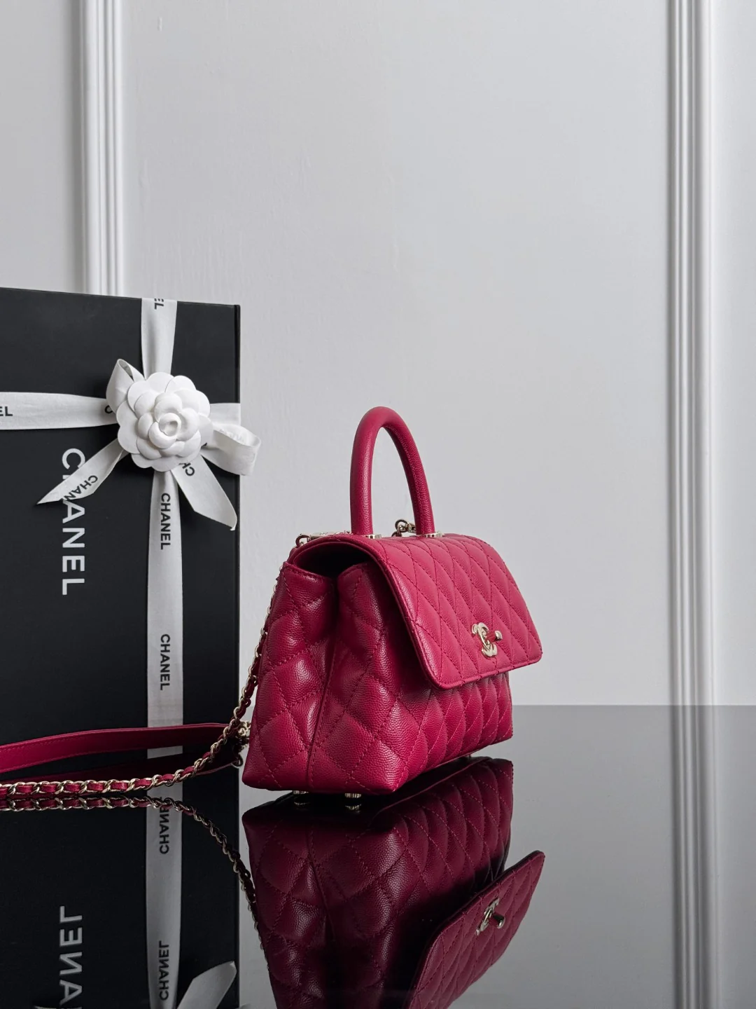 Chan coco handle bag chain shoulder bag