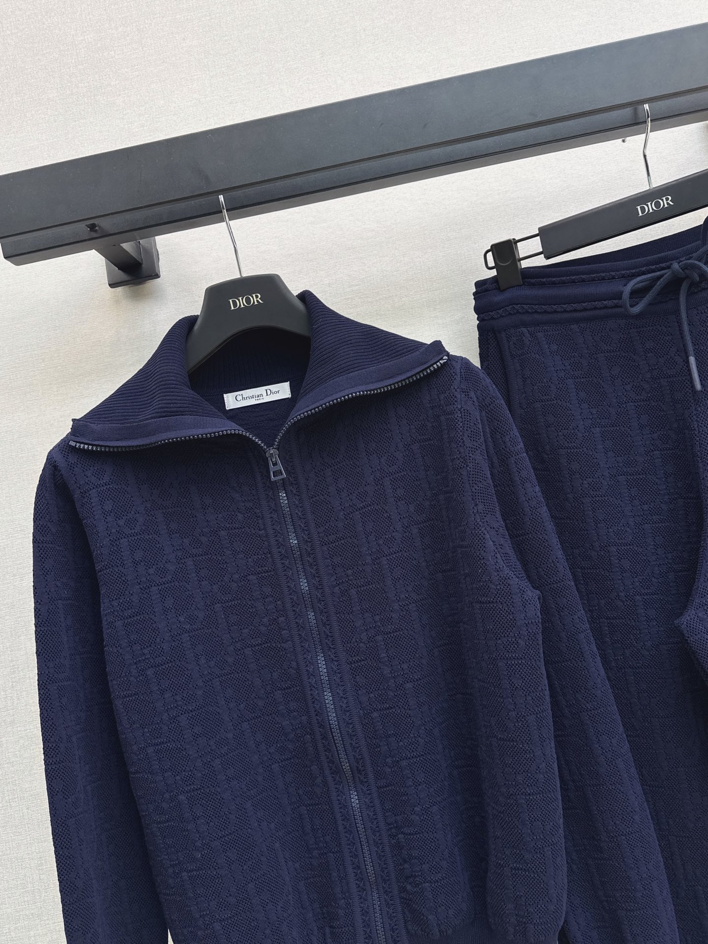 CD 26fw knit zipper jacket pants sets