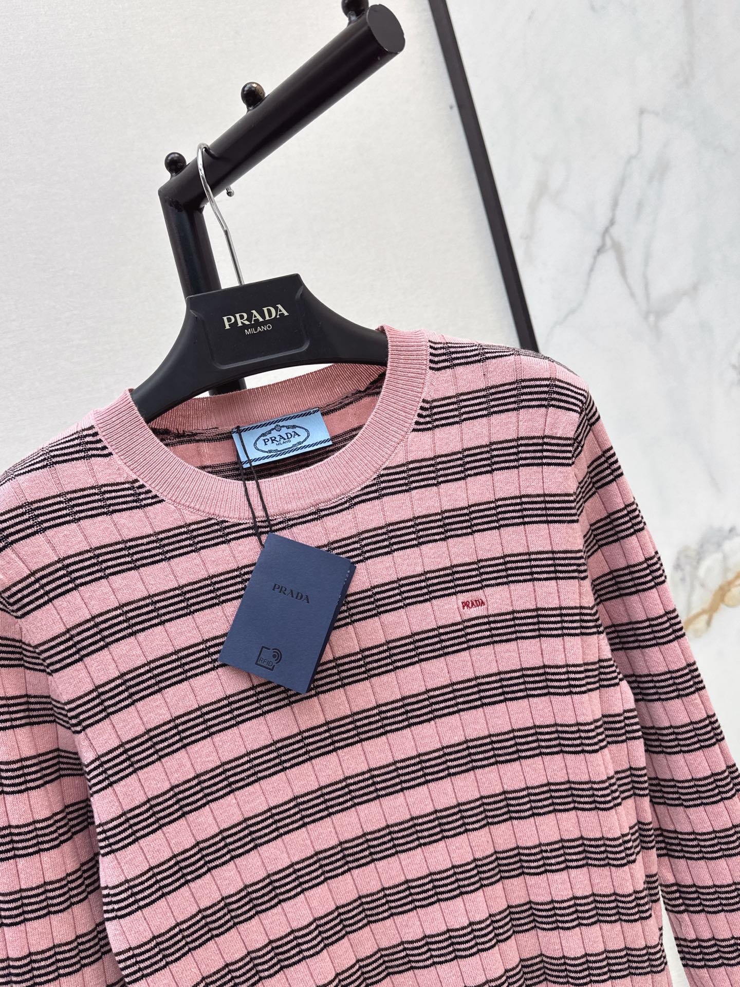 Pra 26fw stripe knitwear