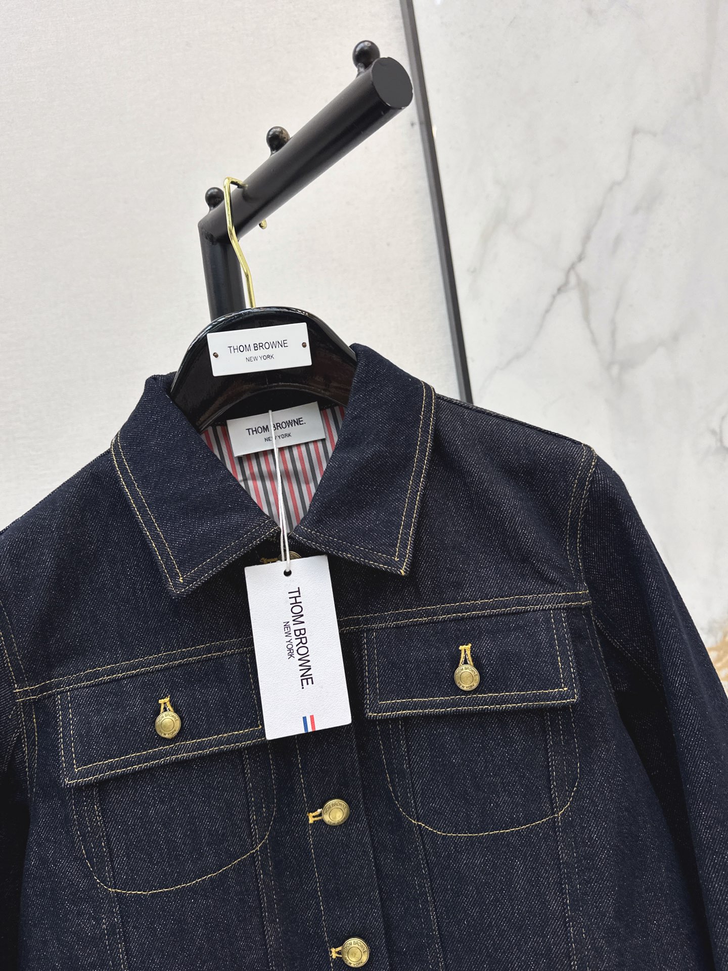Thom 26fw cropped denim jacket
