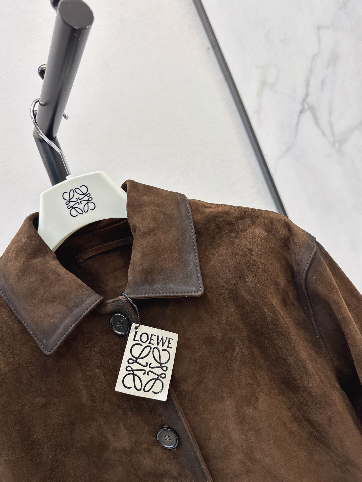 Loe 26fw suede leather jacket
