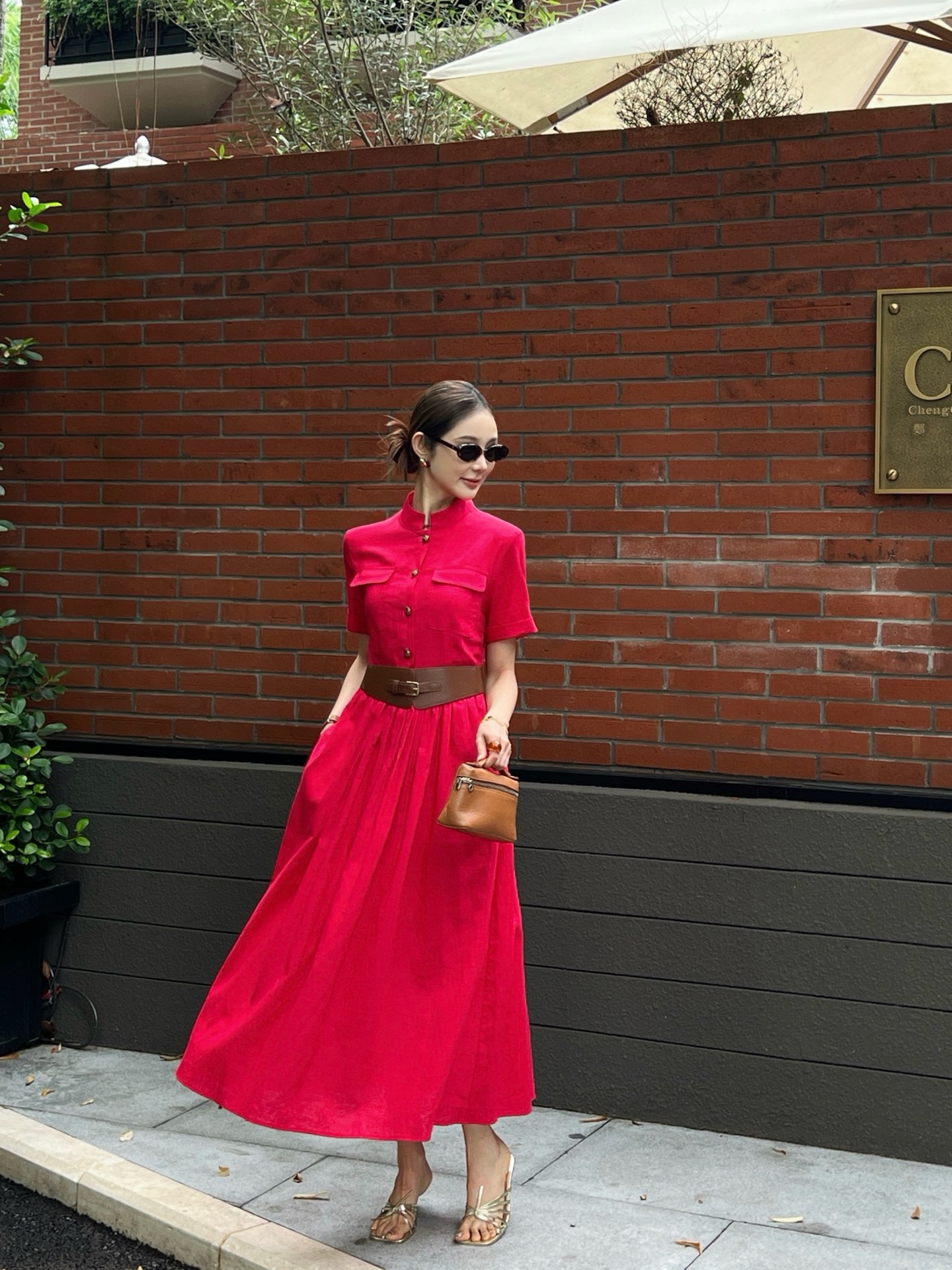 Chol 26ss belted dress