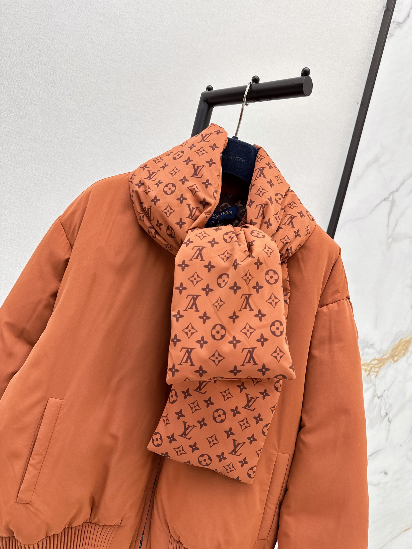 Loui 26fw print shawls down jacket sets