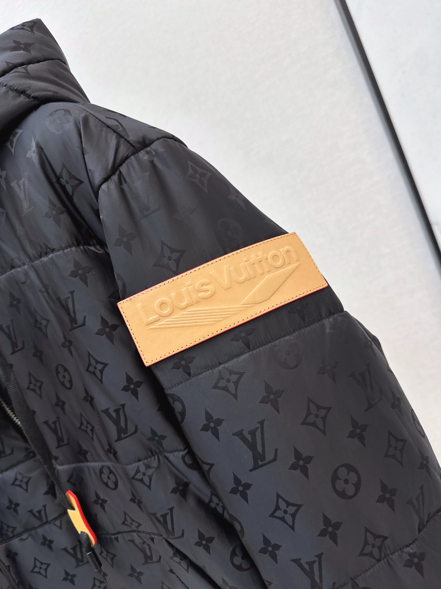 Loui 26fw jacquard hooded padded jacket