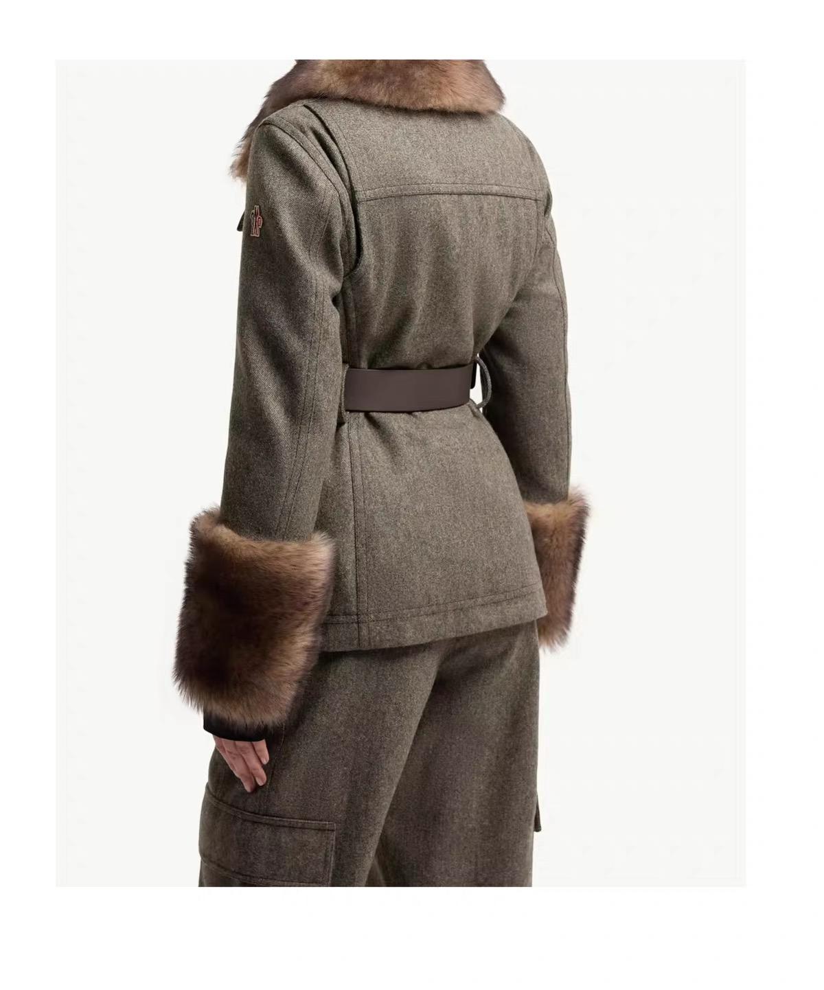 Monc 26fw fur-trim ski jacket