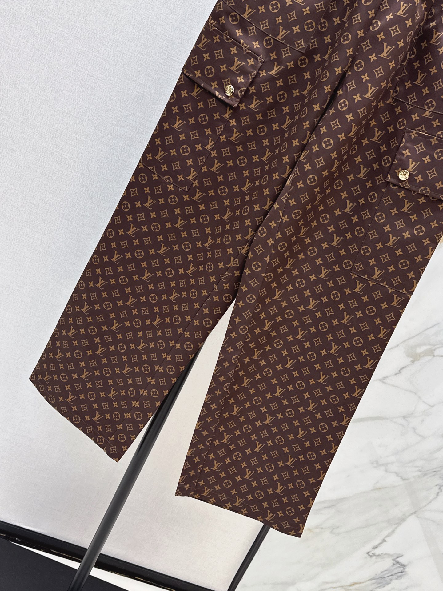 Loui 26fw print wide-leg pants