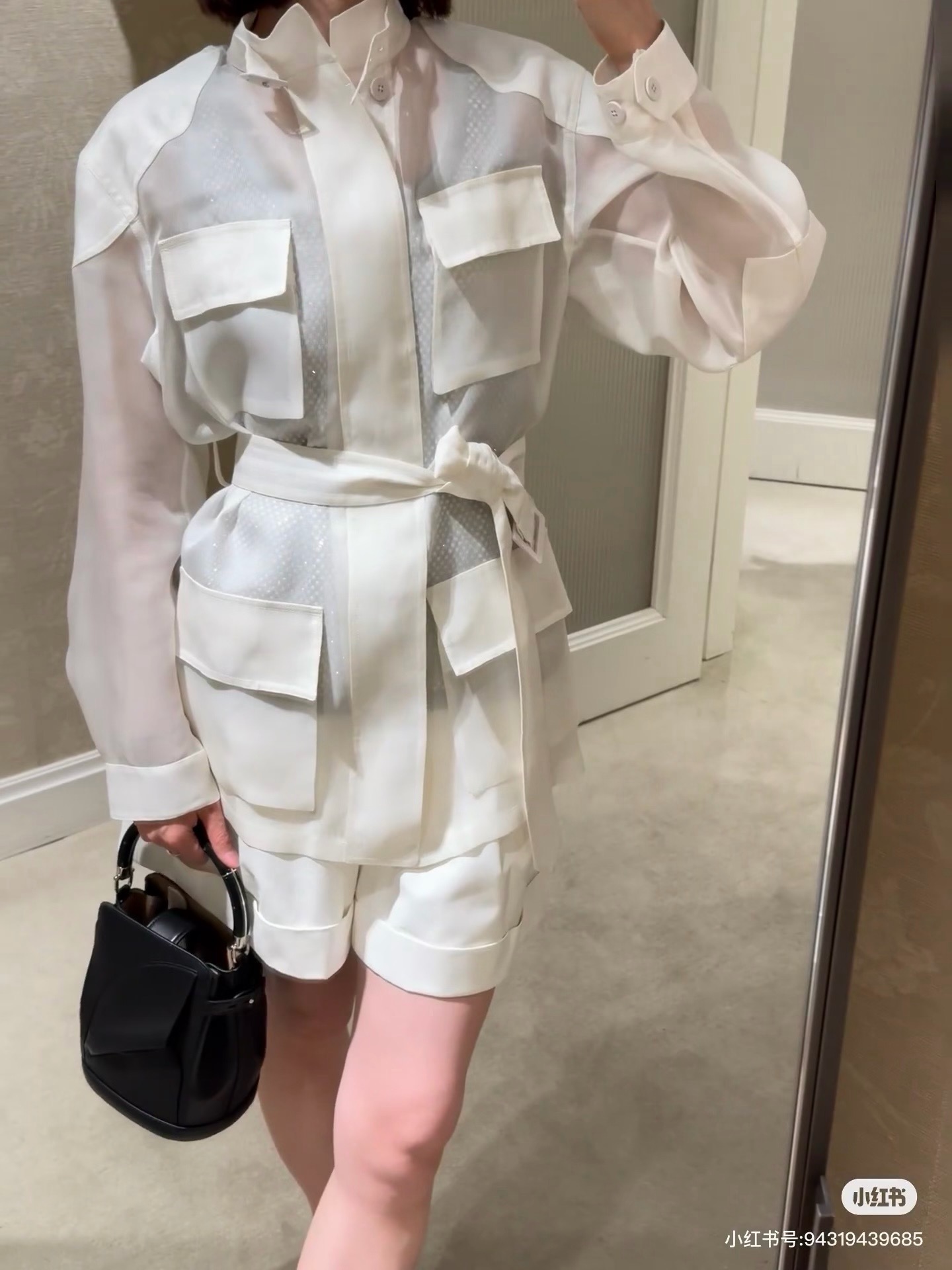 Ralp 26fw stand collar belted jacket
