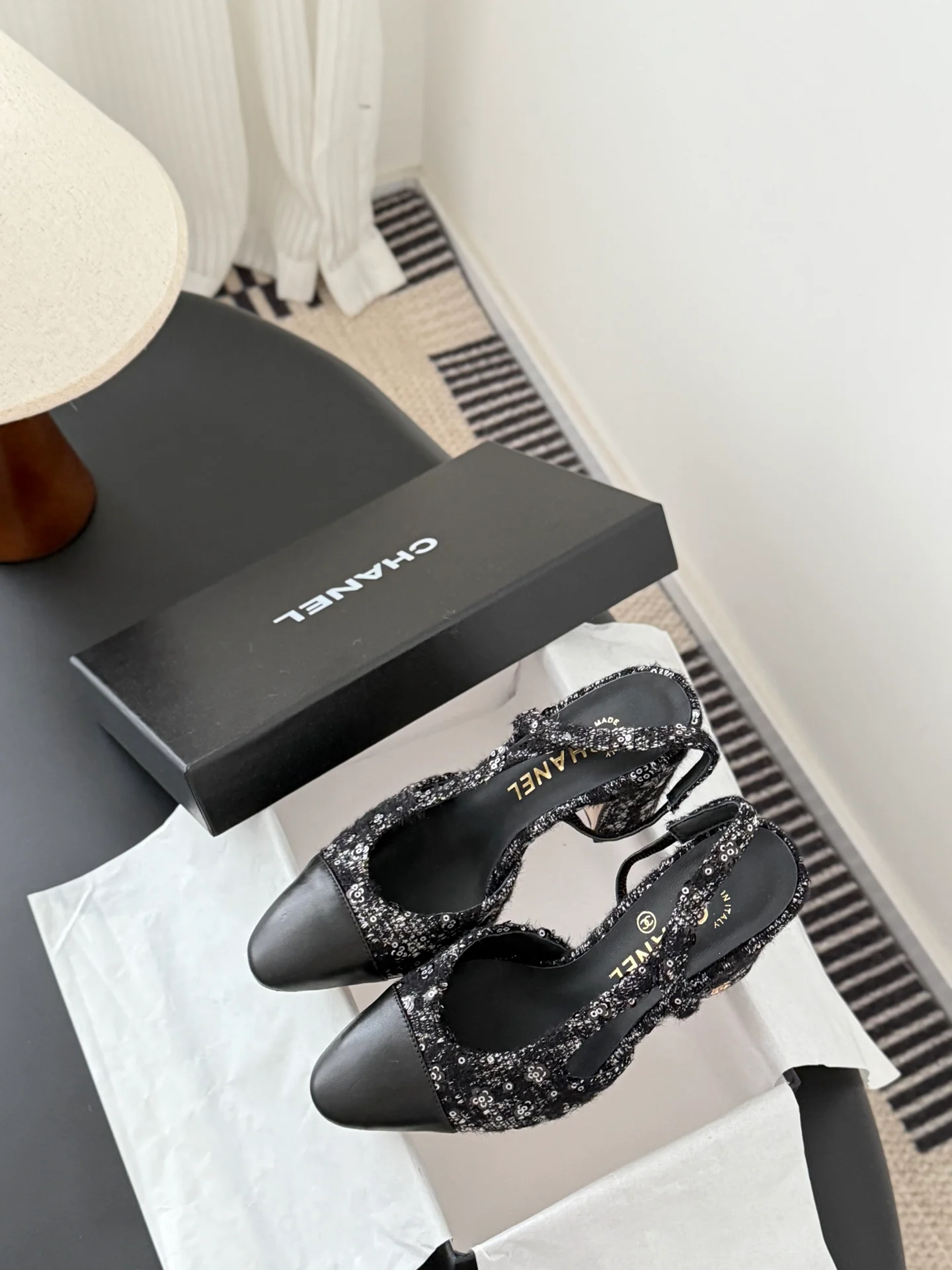 Chan 25fw slingback heels