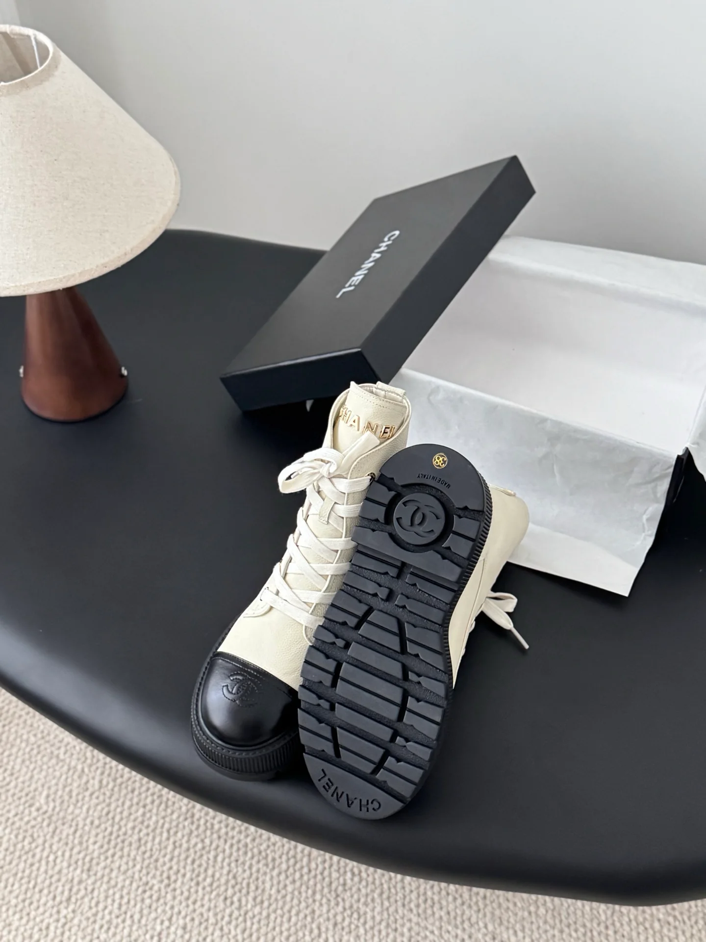 Chan 25fw ankle boots
