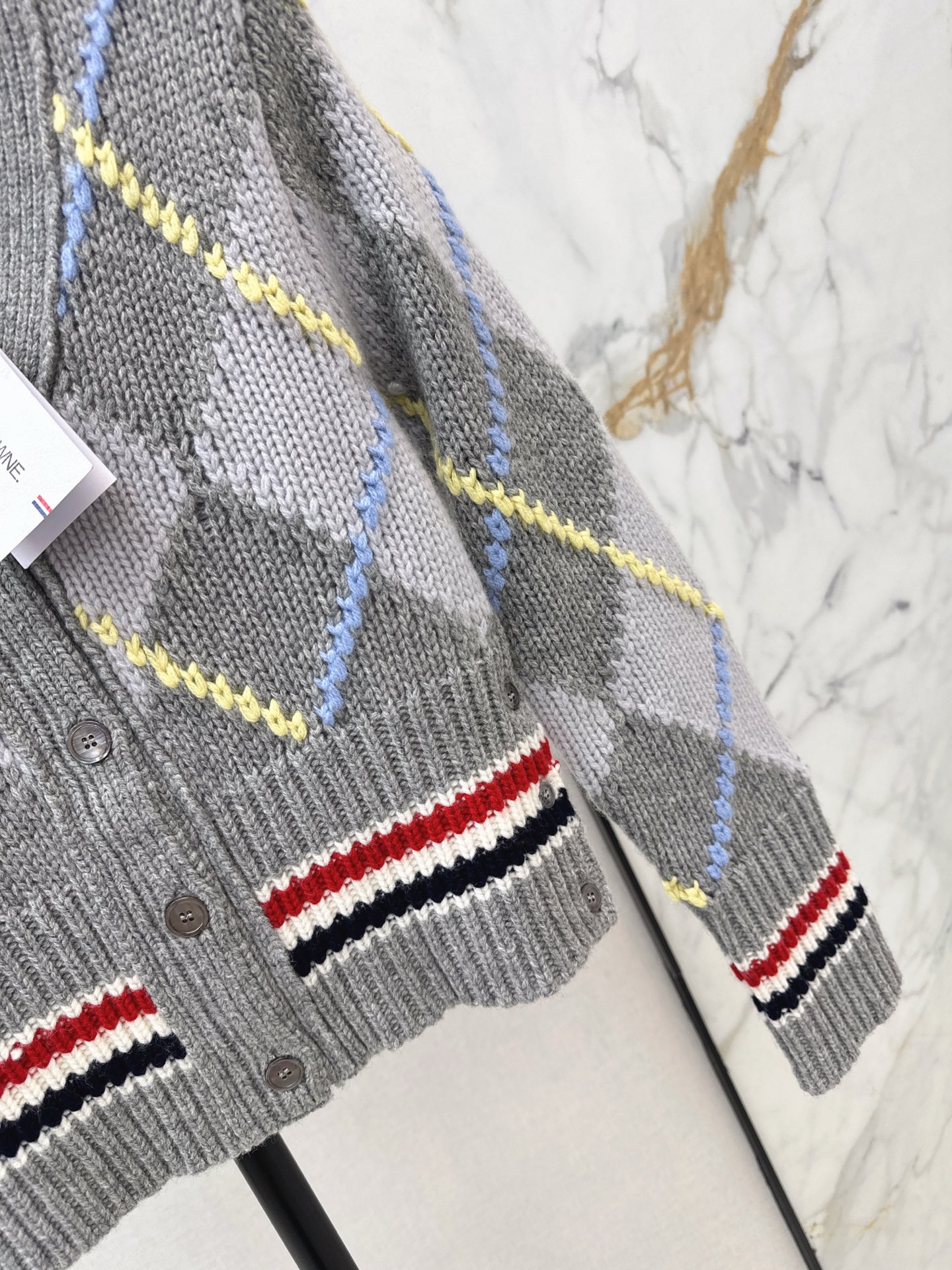 Thom 26fw jacquard knit cardigan
